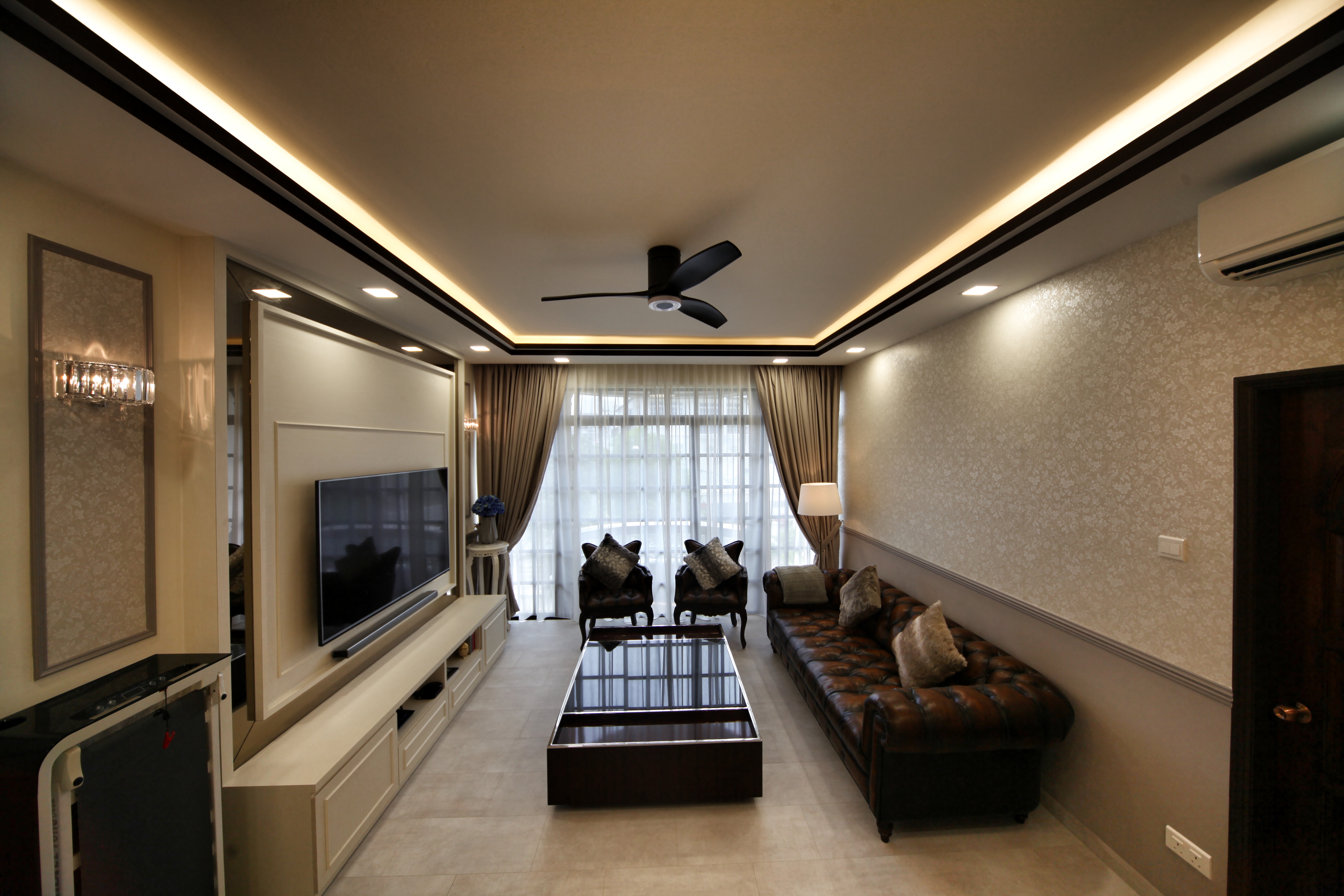 Modern, Others, Victorian Design - Living Room - Condominium - Design by Interior Diary Private Limited