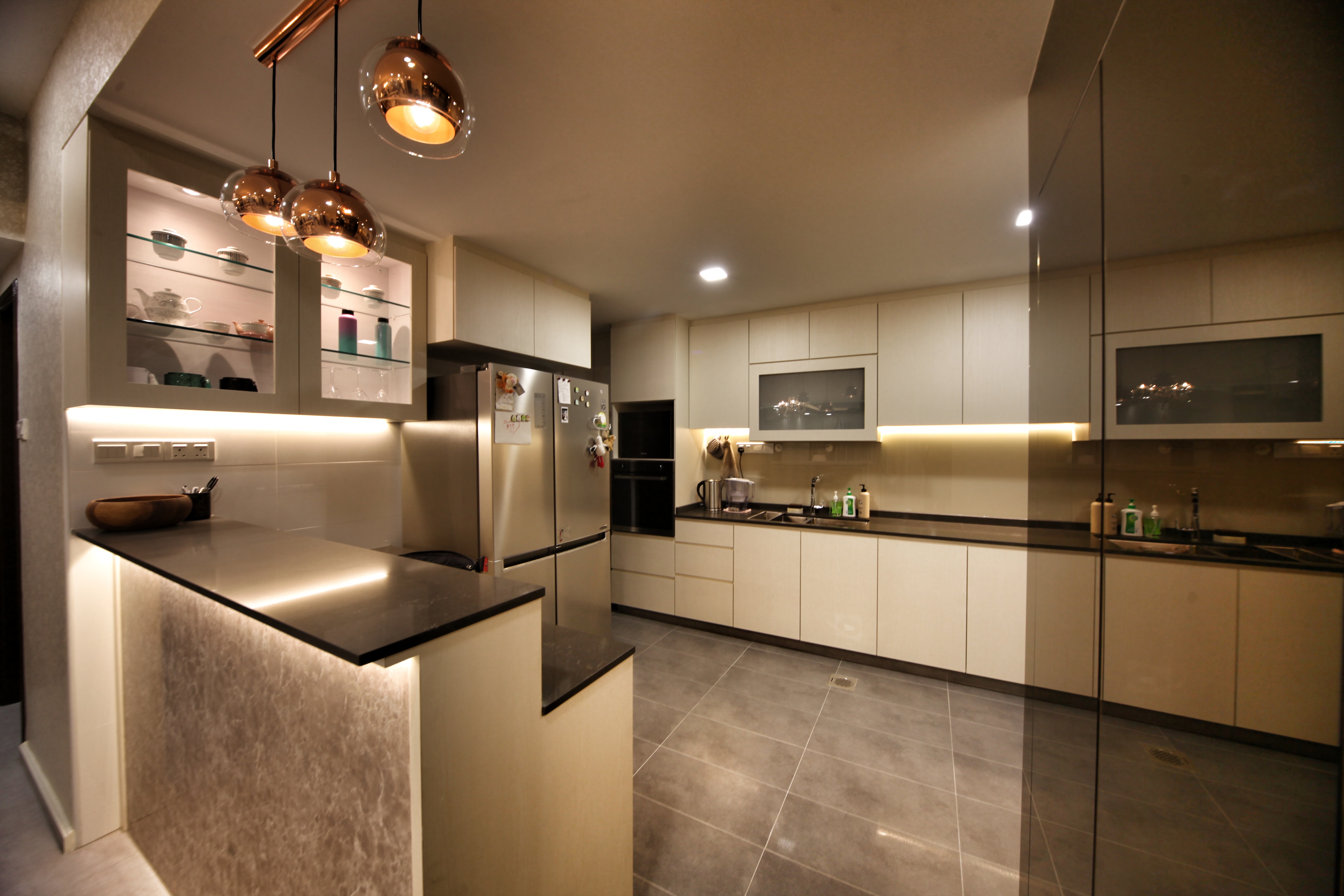 Modern, Others, Victorian Design - Kitchen - Condominium - Design by Interior Diary Private Limited