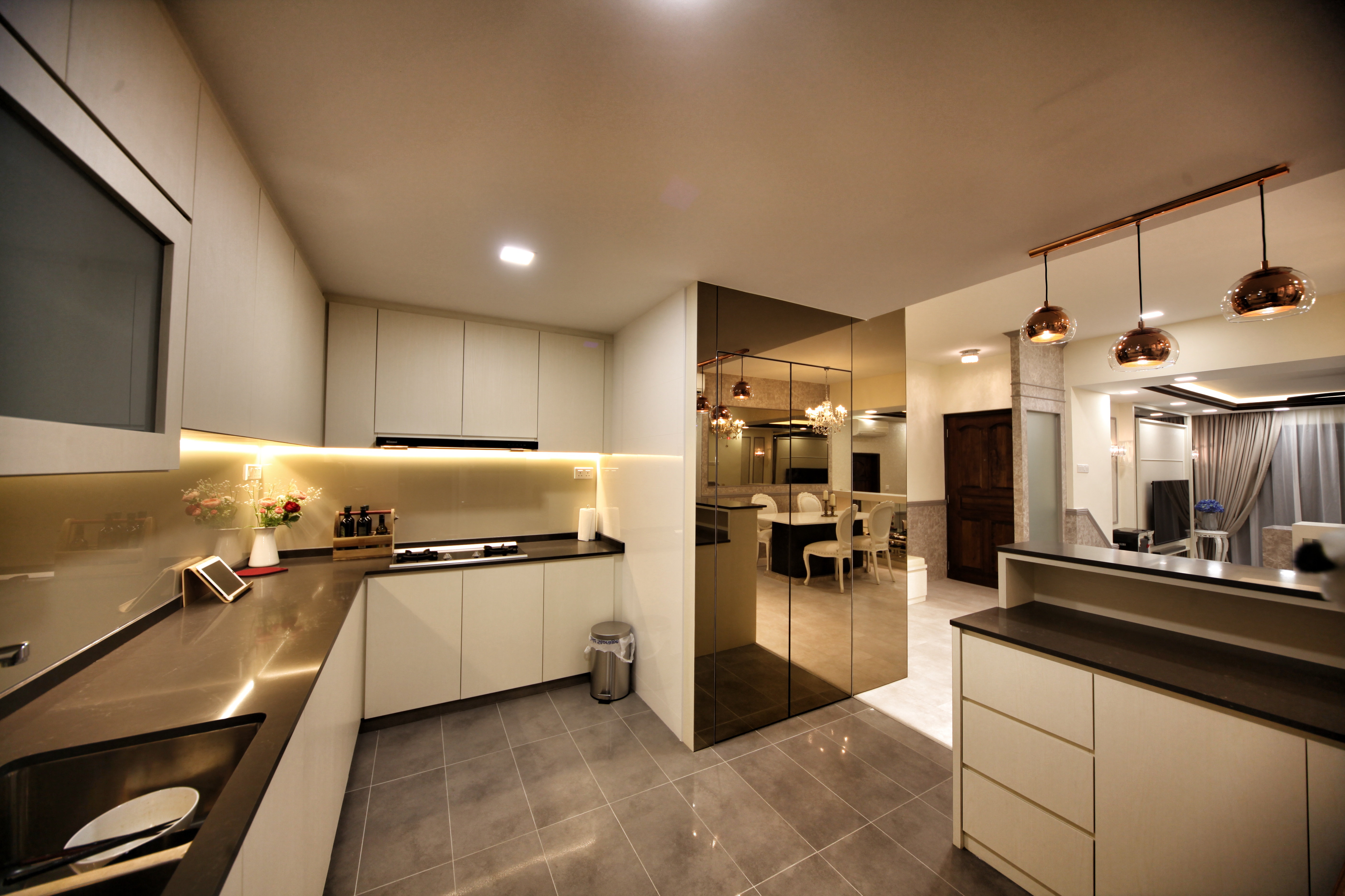 Modern, Others, Victorian Design - Kitchen - Condominium - Design by Interior Diary Private Limited