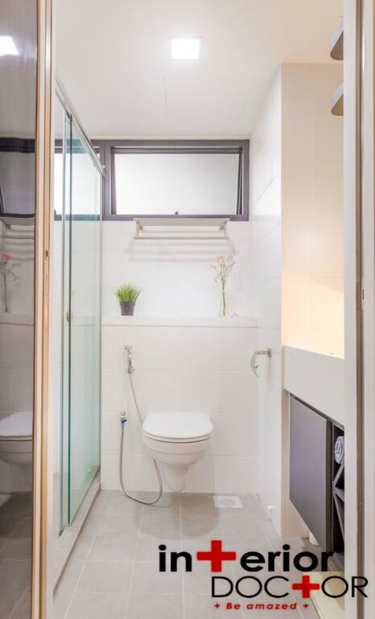 Contemporary, Modern Design - Bathroom - HDB 4 Room - Design by Interior Doctor Pte Ltd