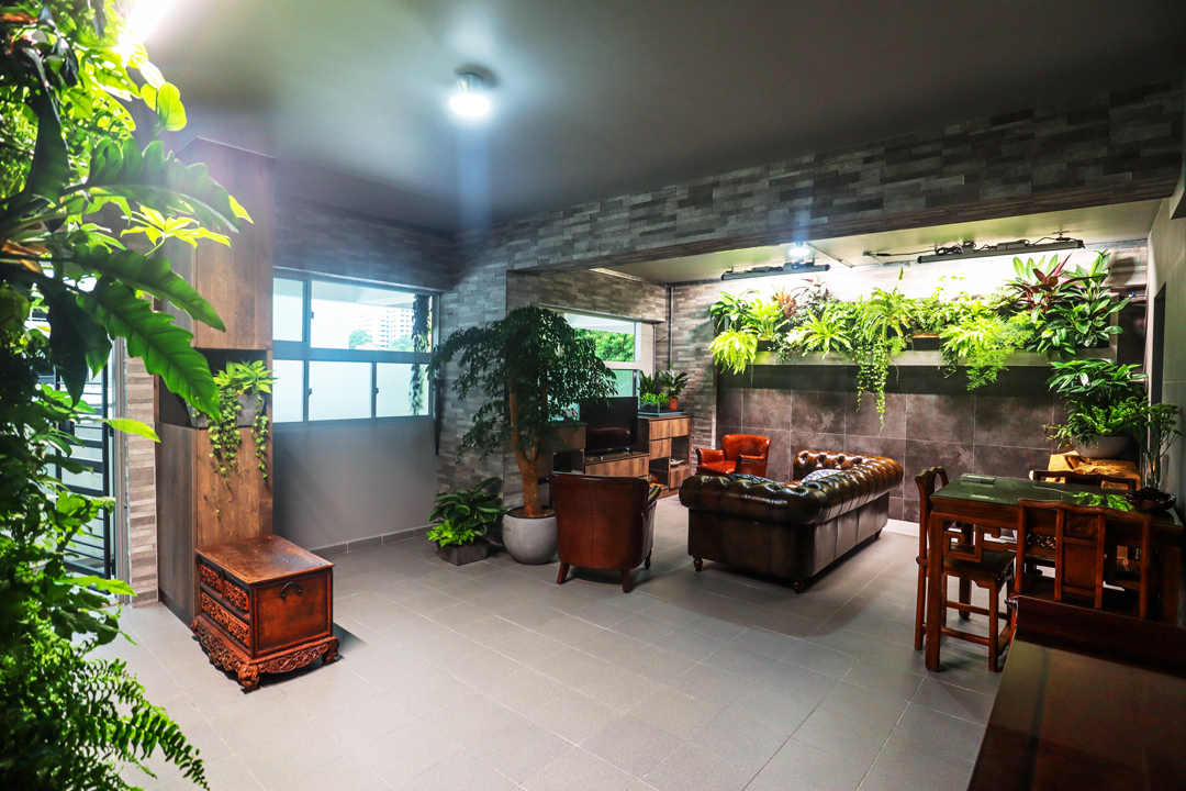 Resort, Rustic, Tropical Design - Living Room - HDB 4 Room - Design by Interior Empire Pte Ltd