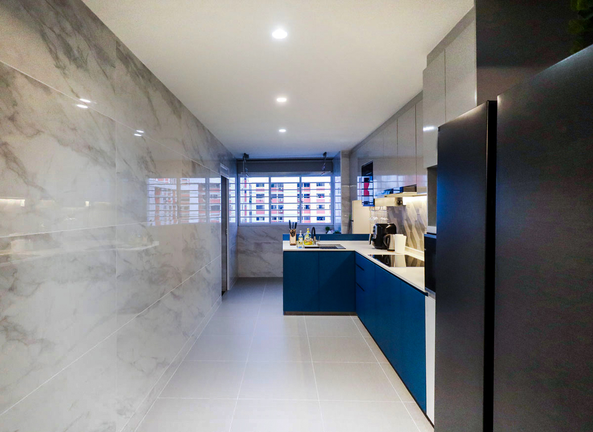 Contemporary, Modern Design - Kitchen - HDB 4 Room - Design by Interior Empire Pte Ltd
