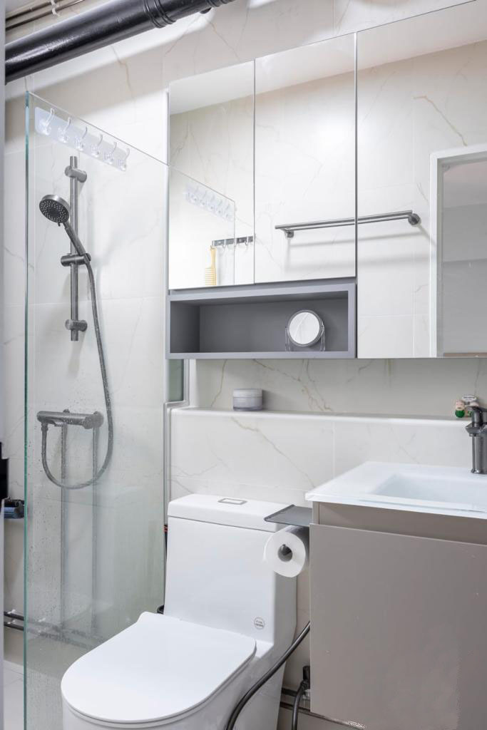 Contemporary Design - Bathroom - HDB 4 Room - Design by Interior Times Design Pte Ltd