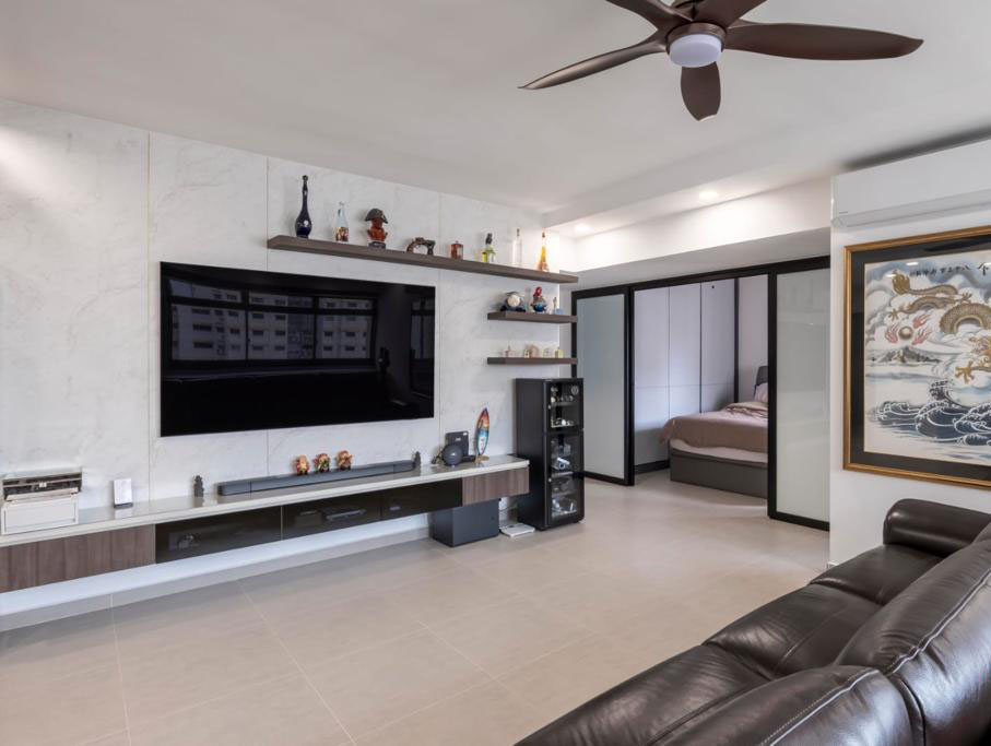 Contemporary Design - Living Room - HDB 4 Room - Design by Interior Times Design Pte Ltd