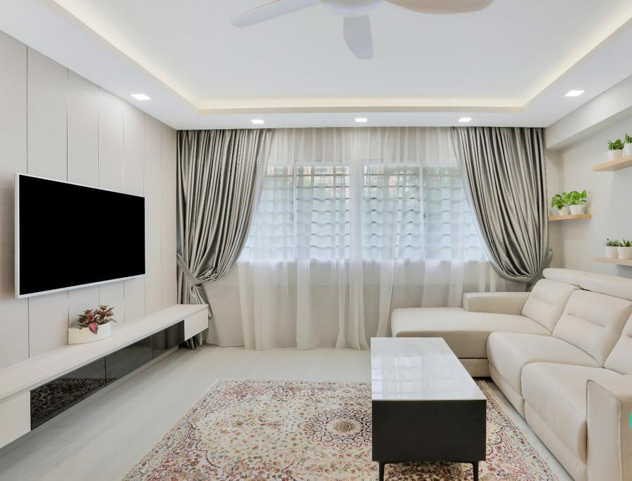 Modern, Scandinavian Design - Living Room - HDB Executive Apartment - Design by Interior Times Design Pte Ltd