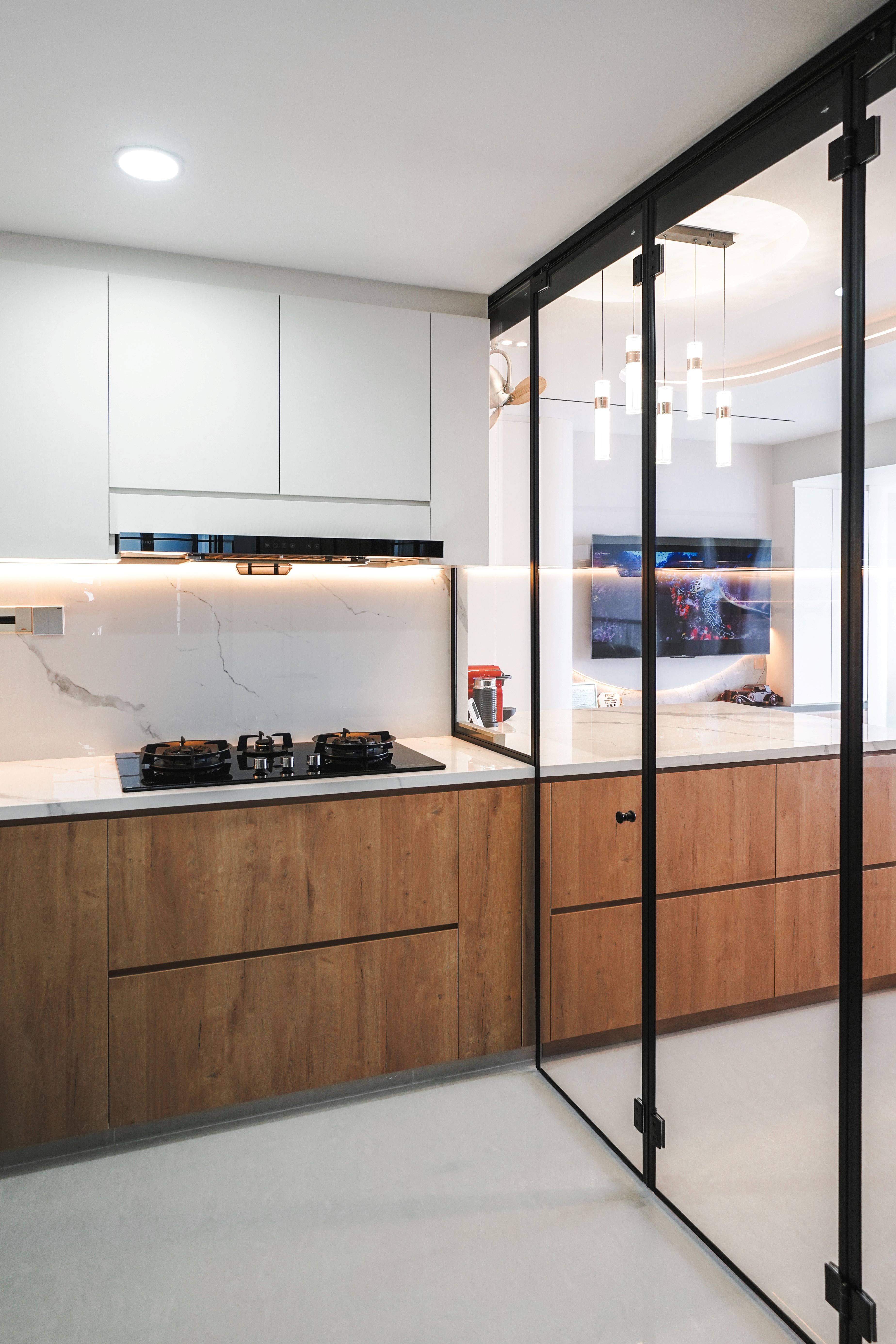 Minimalist, Modern Design - Kitchen - Condominium - Design by Interior Times Design Pte Ltd