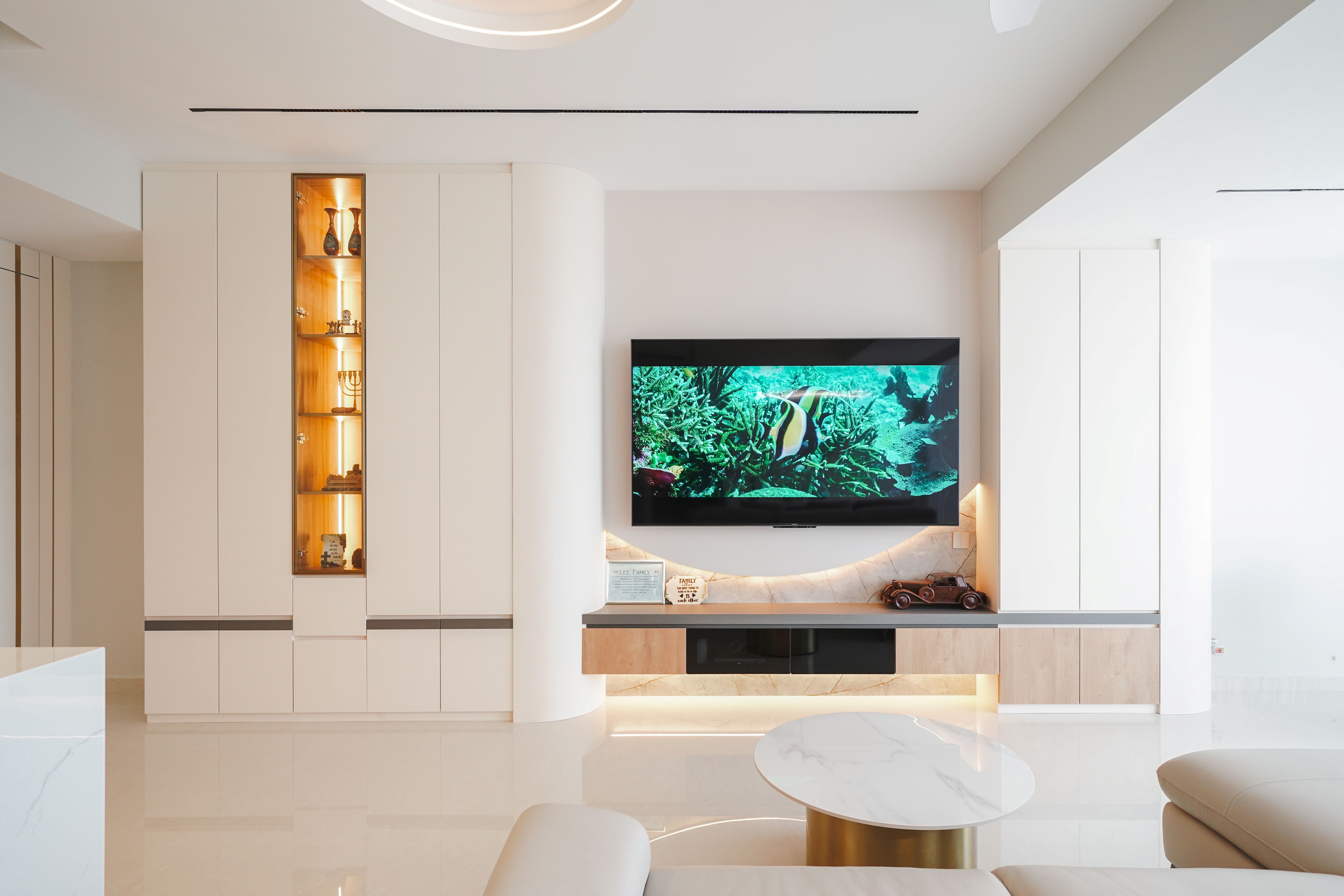 Minimalist, Modern Design - Living Room - Condominium - Design by Interior Times Design Pte Ltd
