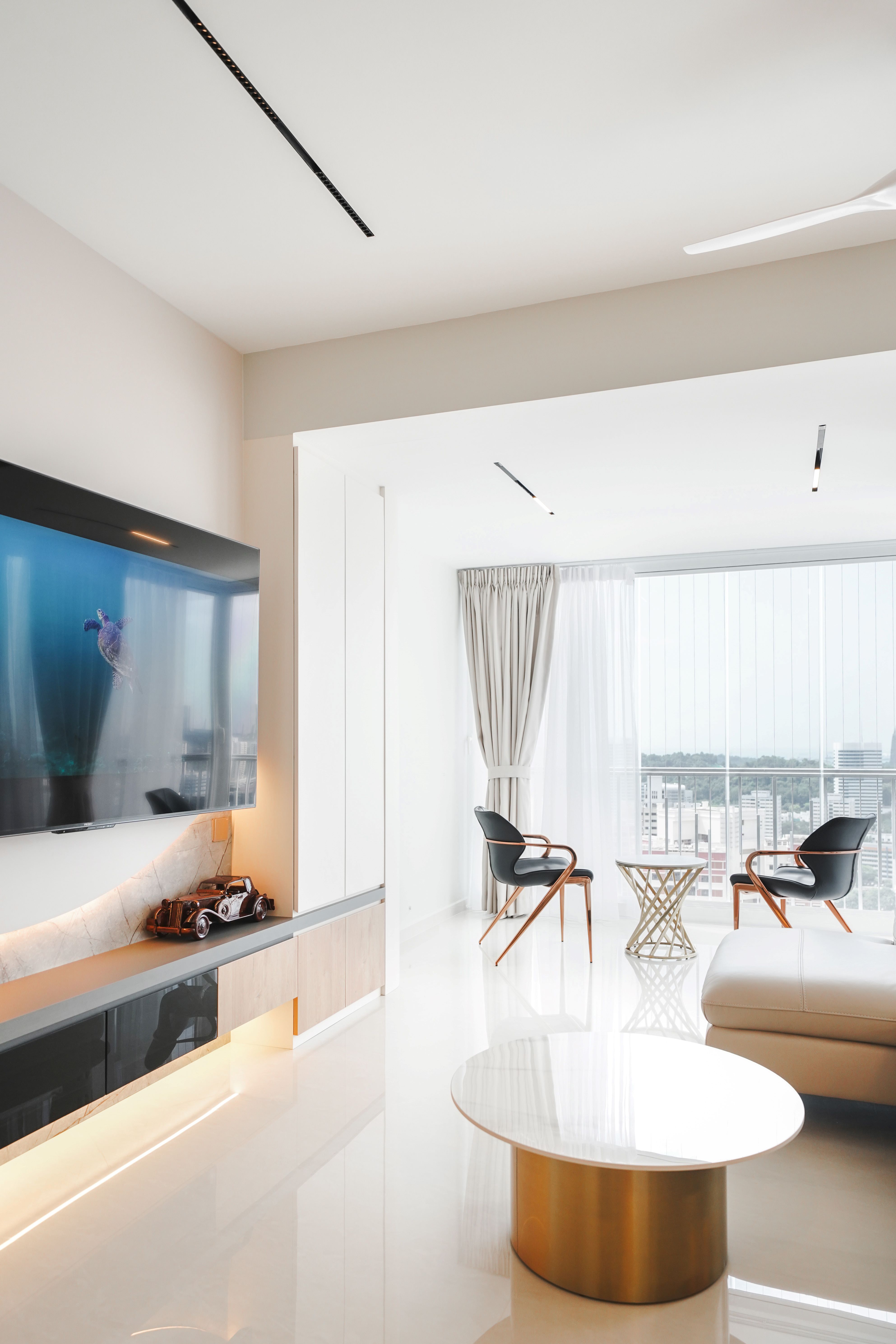 Minimalist, Modern Design - Living Room - Condominium - Design by Interior Times Design Pte Ltd
