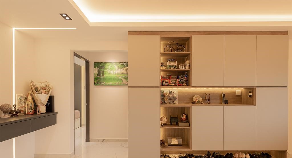 Contemporary Design - Living Room - HDB Executive Apartment - Design by Interior Times Design Pte Ltd