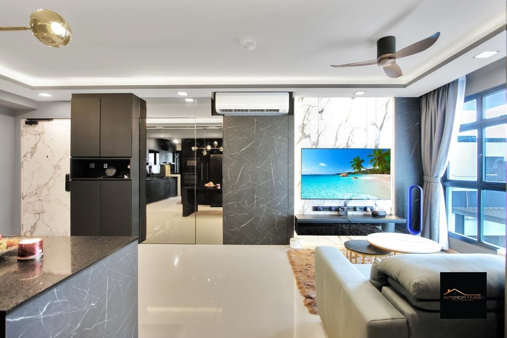 Modern Design - Living Room - HDB 4 Room - Design by Interior Times Design Pte Ltd