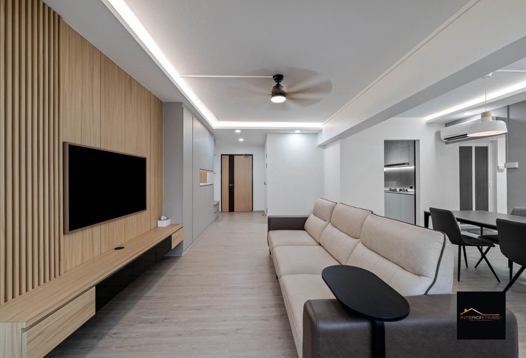 Modern, Scandinavian Design - Living Room - HDB 5 Room - Design by Interior Times Design Pte Ltd