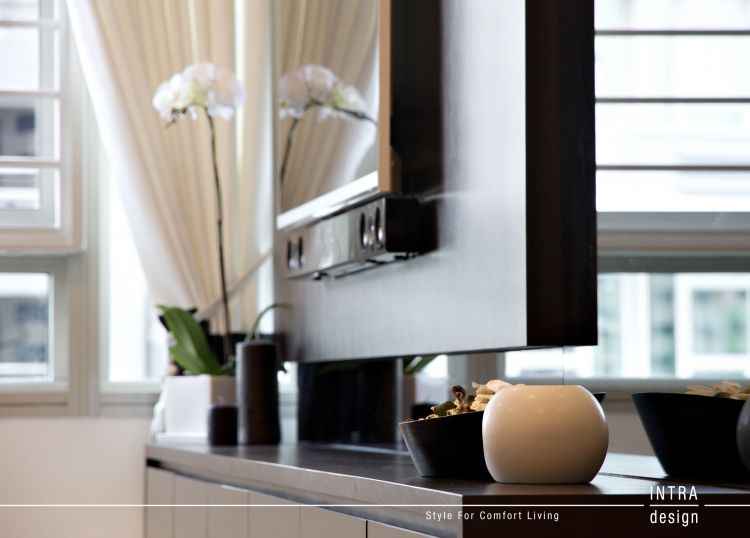 Contemporary Design - Living Room - HDB 5 Room - Design by Intradesign & Renovation Pte Ltd