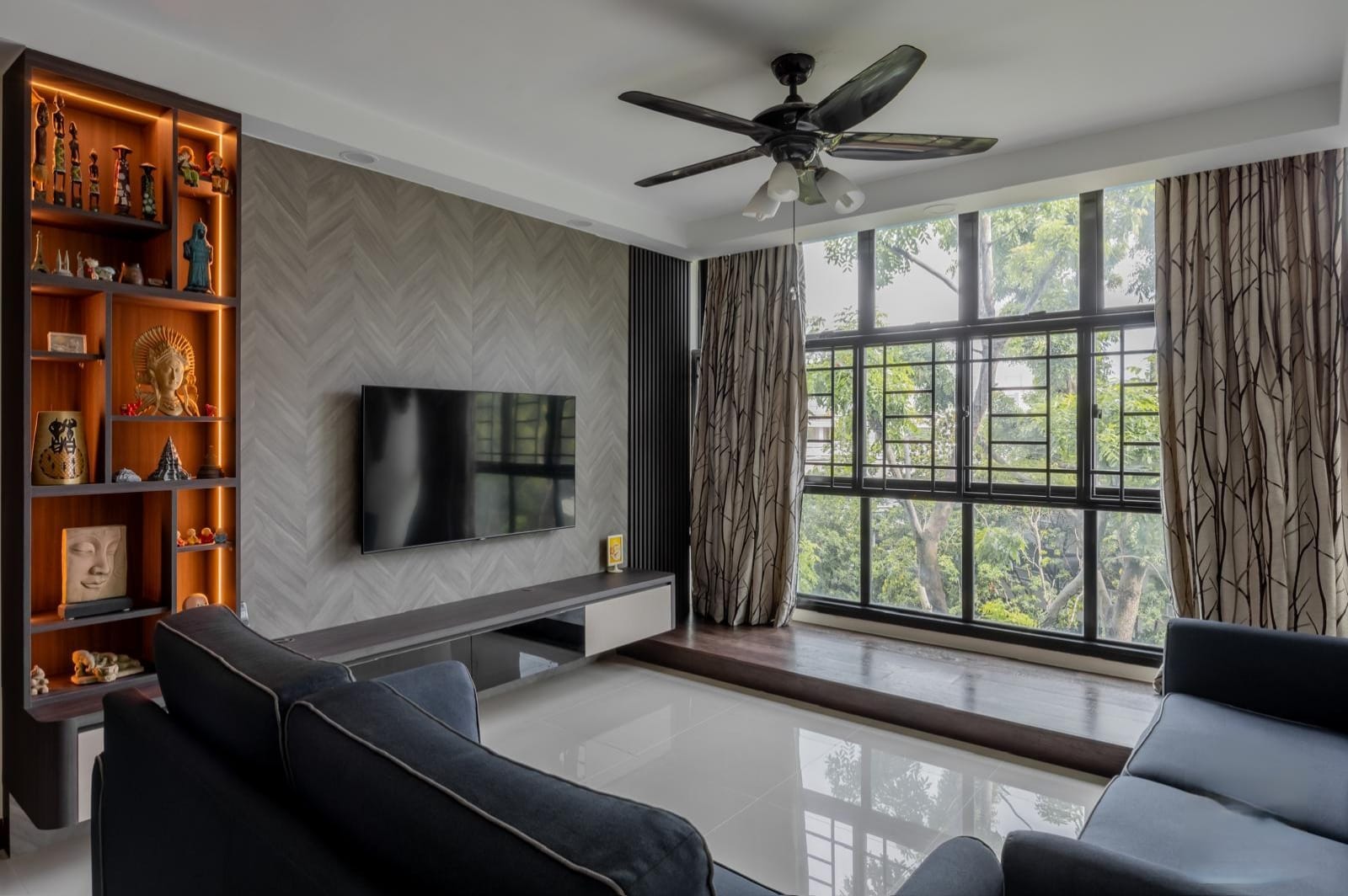 Modern Design - Living Room - HDB 4 Room - Design by JD Interior Pte Ltd