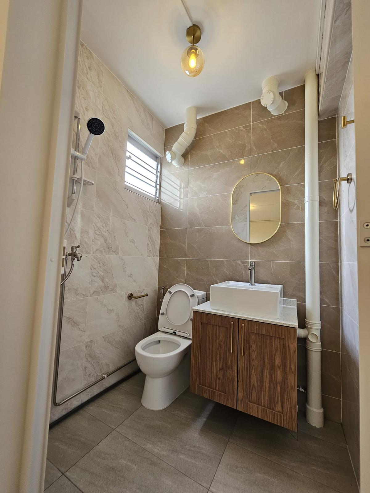 Victorian Design - Bathroom - HDB 4 Room - Design by JD Interior Pte Ltd