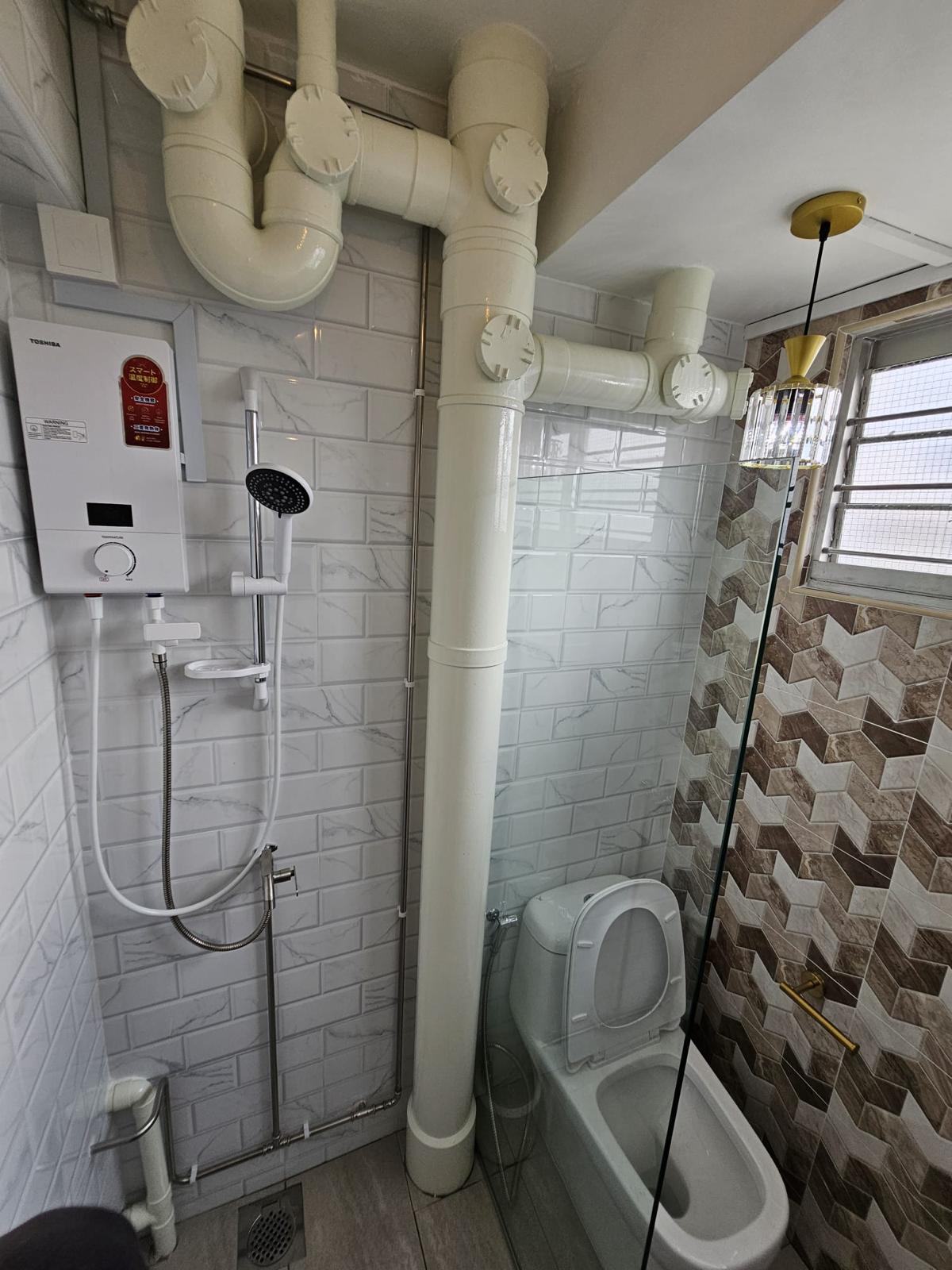 Victorian Design - Bathroom - HDB 4 Room - Design by JD Interior Pte Ltd
