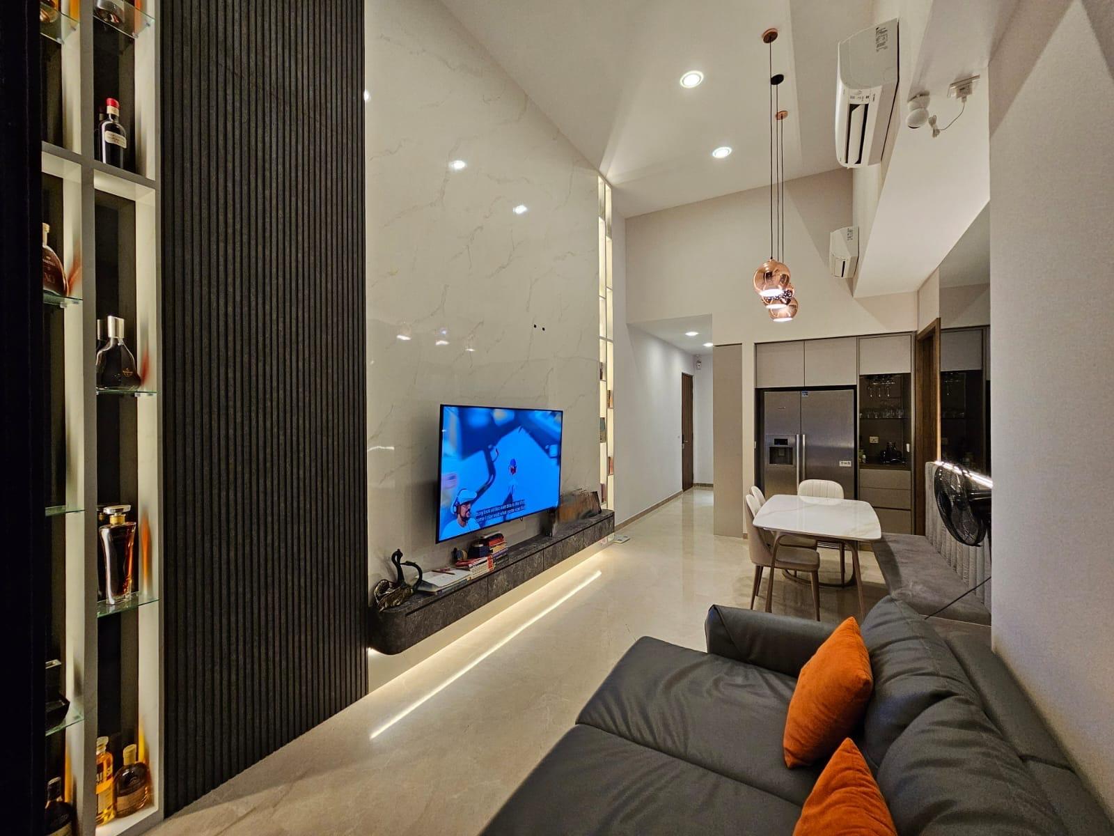 Minimalist, Modern Design - Living Room - Condominium - Design by JD Interior Pte Ltd
