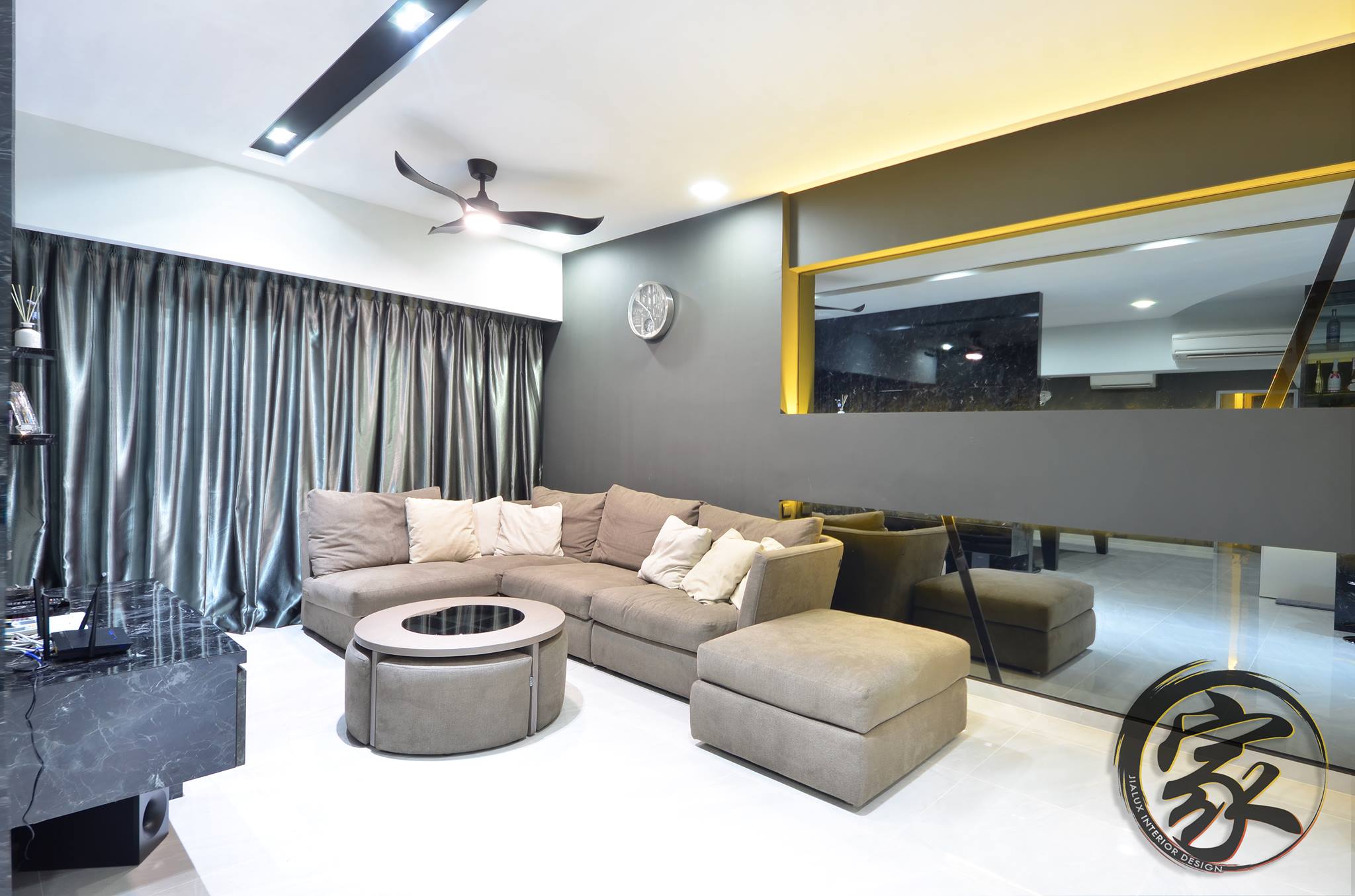 Modern Design - Living Room - HDB 5 Room - Design by Jialux Interior Pte Ltd