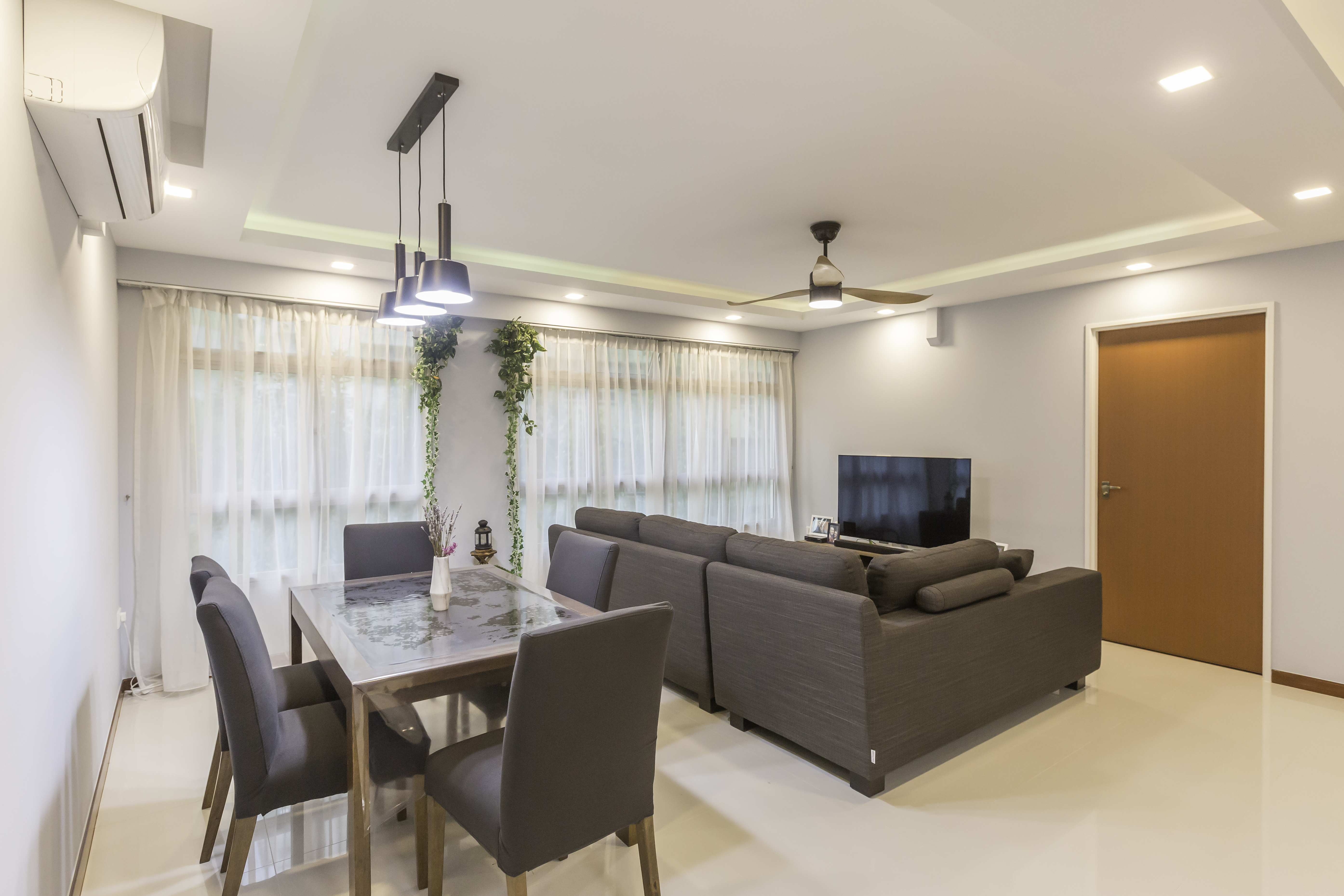 Contemporary, Modern Design - Living Room - HDB 5 Room - Design by Jialux Interior Pte Ltd