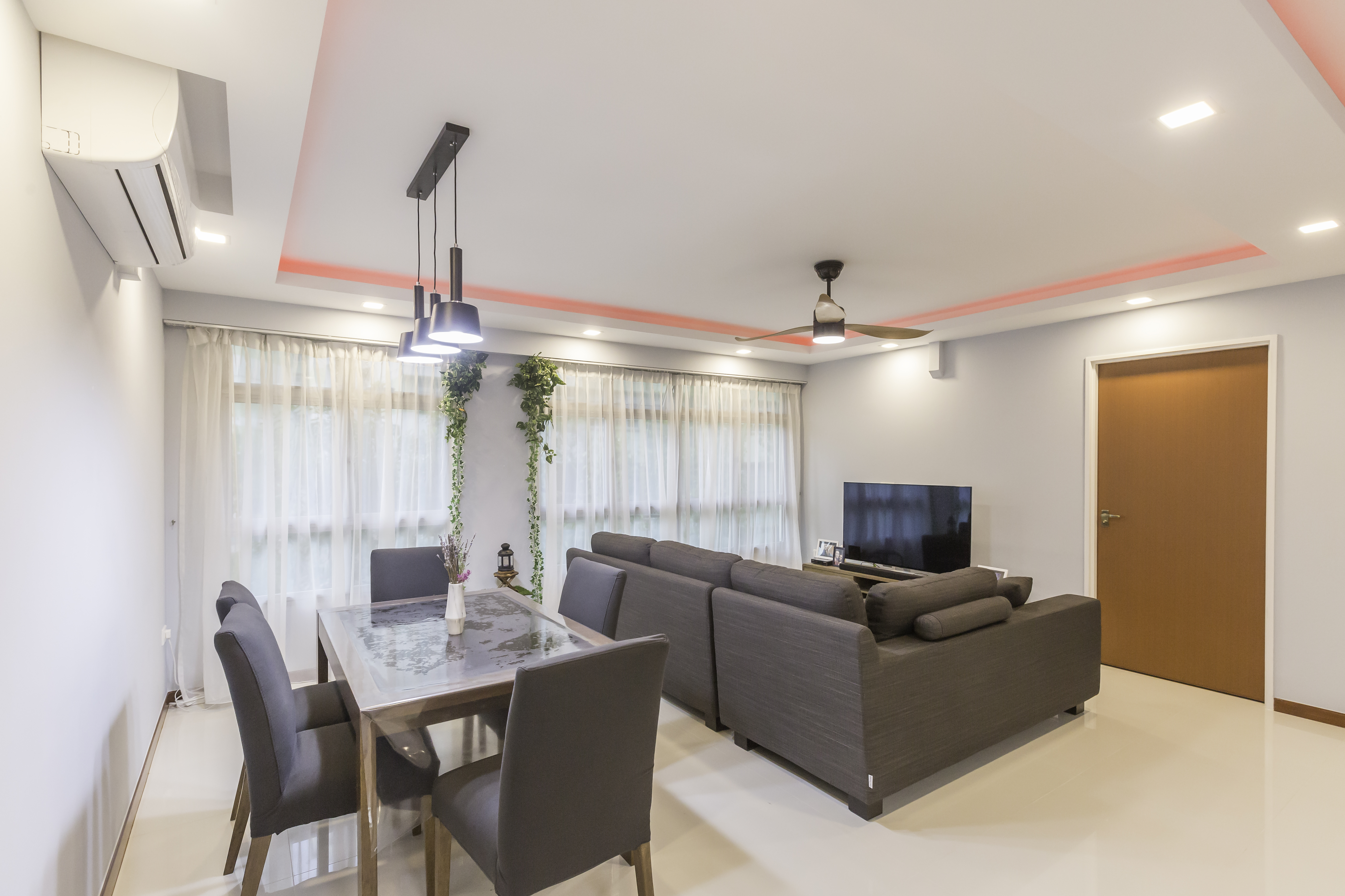 Contemporary, Modern Design - Living Room - HDB 5 Room - Design by Jialux Interior Pte Ltd