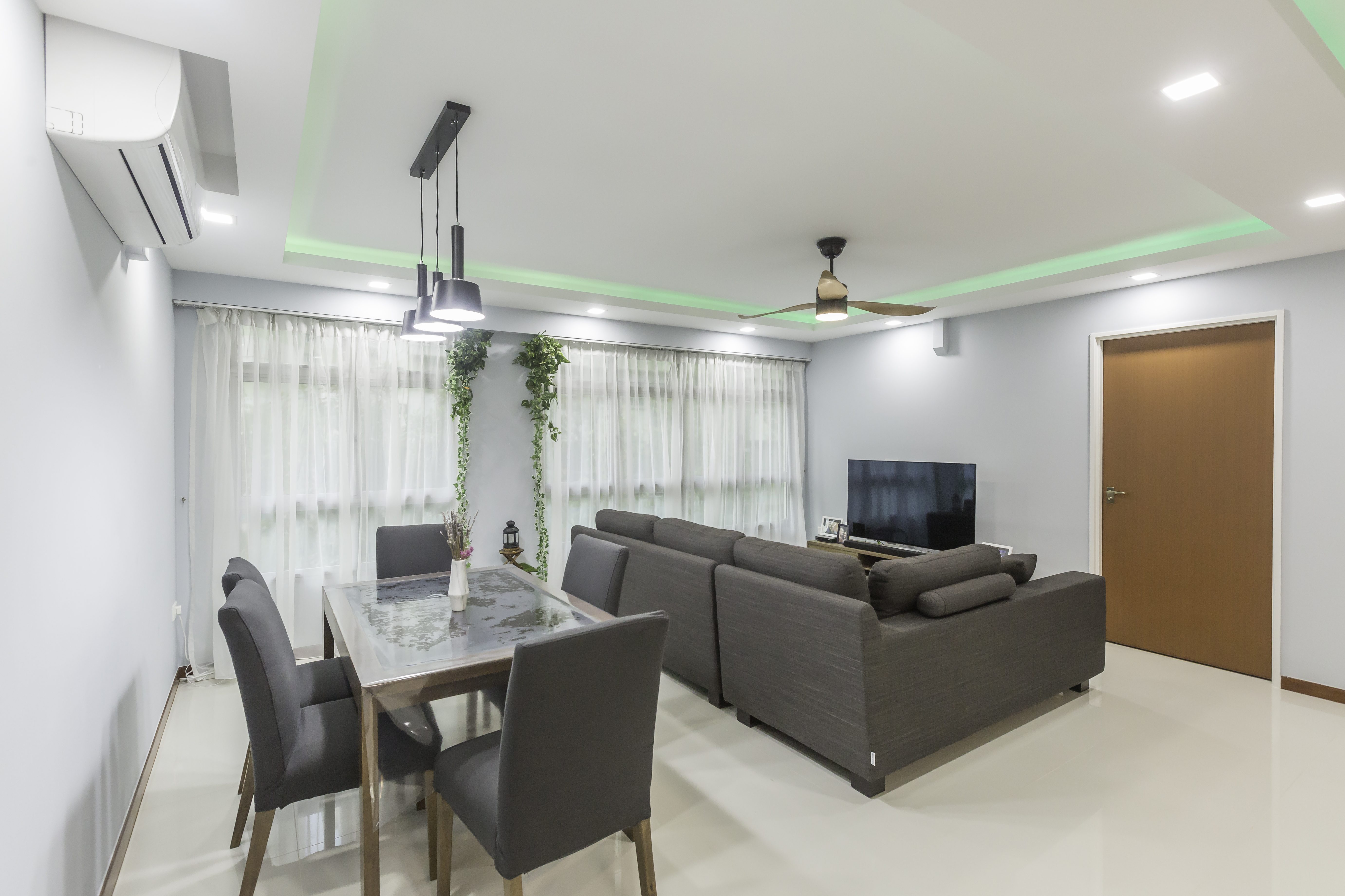 Contemporary, Modern Design - Living Room - HDB 5 Room - Design by Jialux Interior Pte Ltd