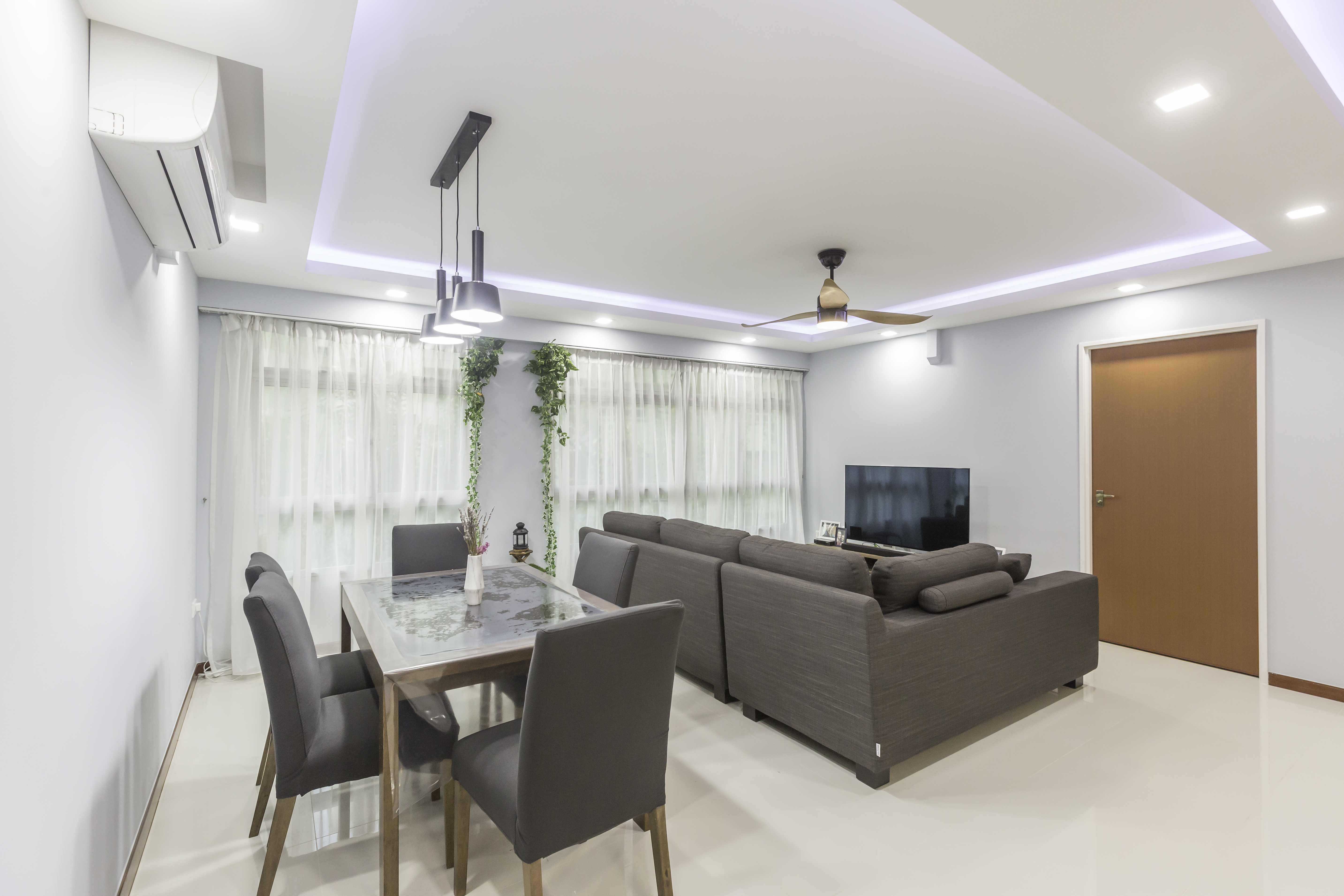 Contemporary, Modern Design - Living Room - HDB 5 Room - Design by Jialux Interior Pte Ltd