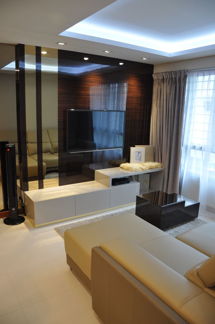 Contemporary, Modern Design - Living Room - HDB 4 Room - Design by Joo Guan Huat Trading & Construction