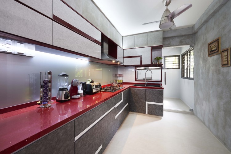 Contemporary Design - Kitchen - HDB Executive Apartment - Design by JSR Design