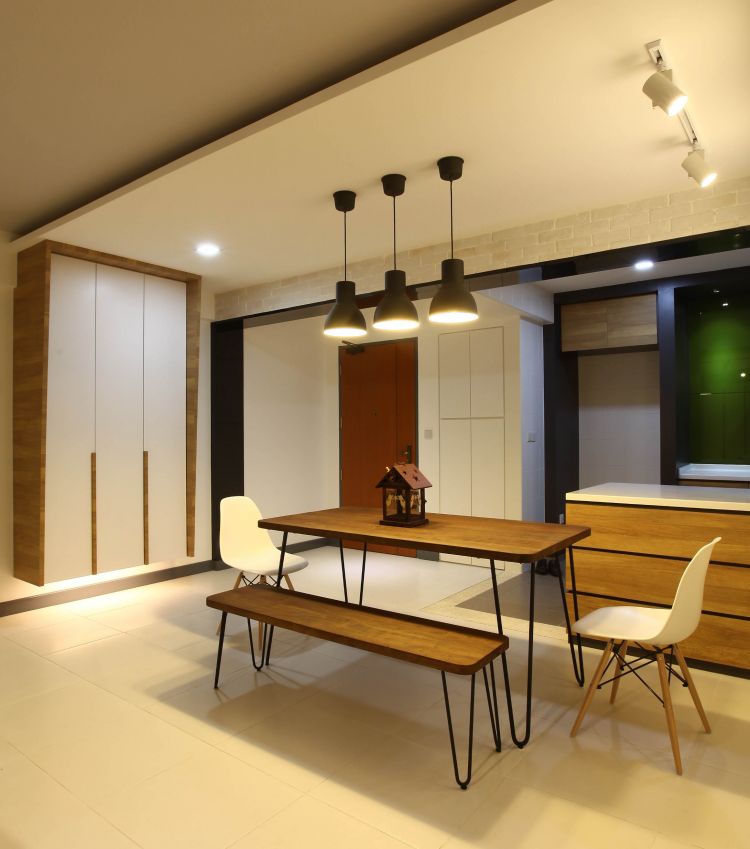 Contemporary, Modern, Scandinavian Design - Dining Room - HDB 5 Room - Design by KDOT ASSOCIATES 