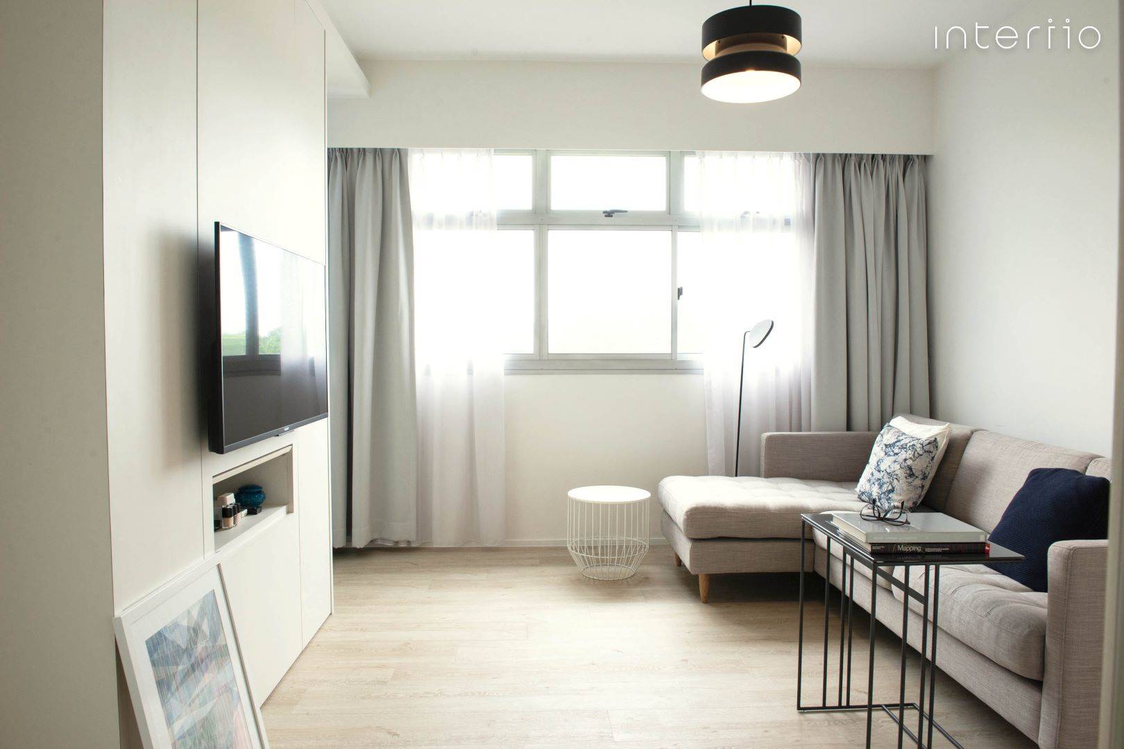 Scandinavian Design - Living Room - HDB 3 Room - Design by Interiio Pte Ltd