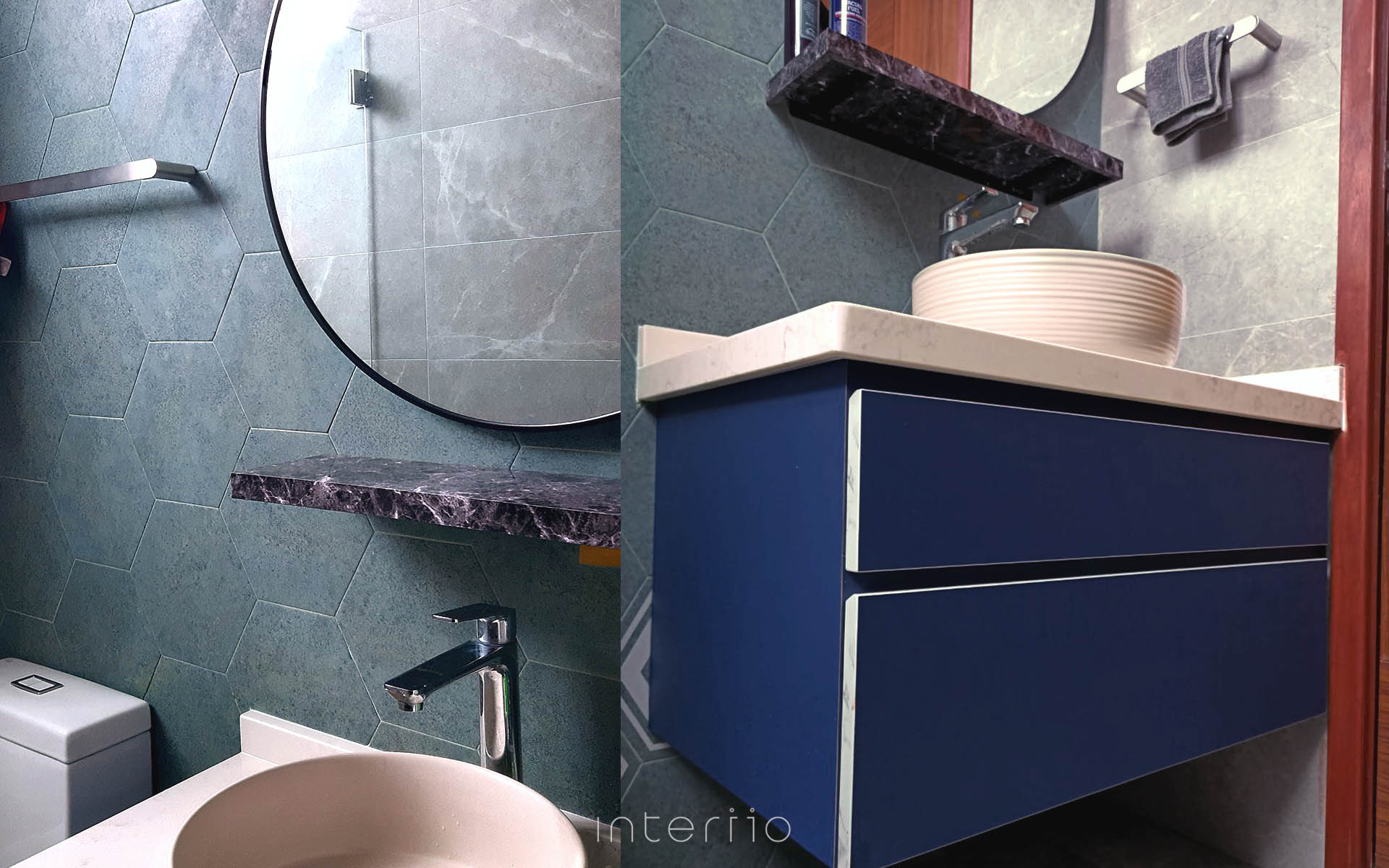 Eclectic, Modern Design - Bathroom - Condominium - Design by Interiio Pte Ltd