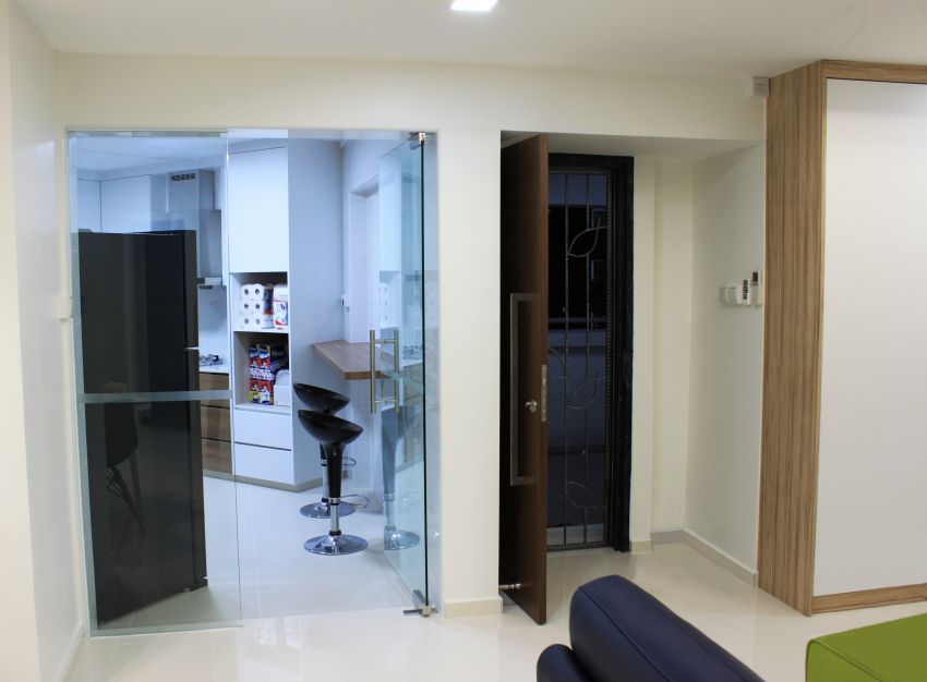 Minimalist, Modern Design - Living Room - HDB 4 Room - Design by Kitzig Design Studio Pte Ltd