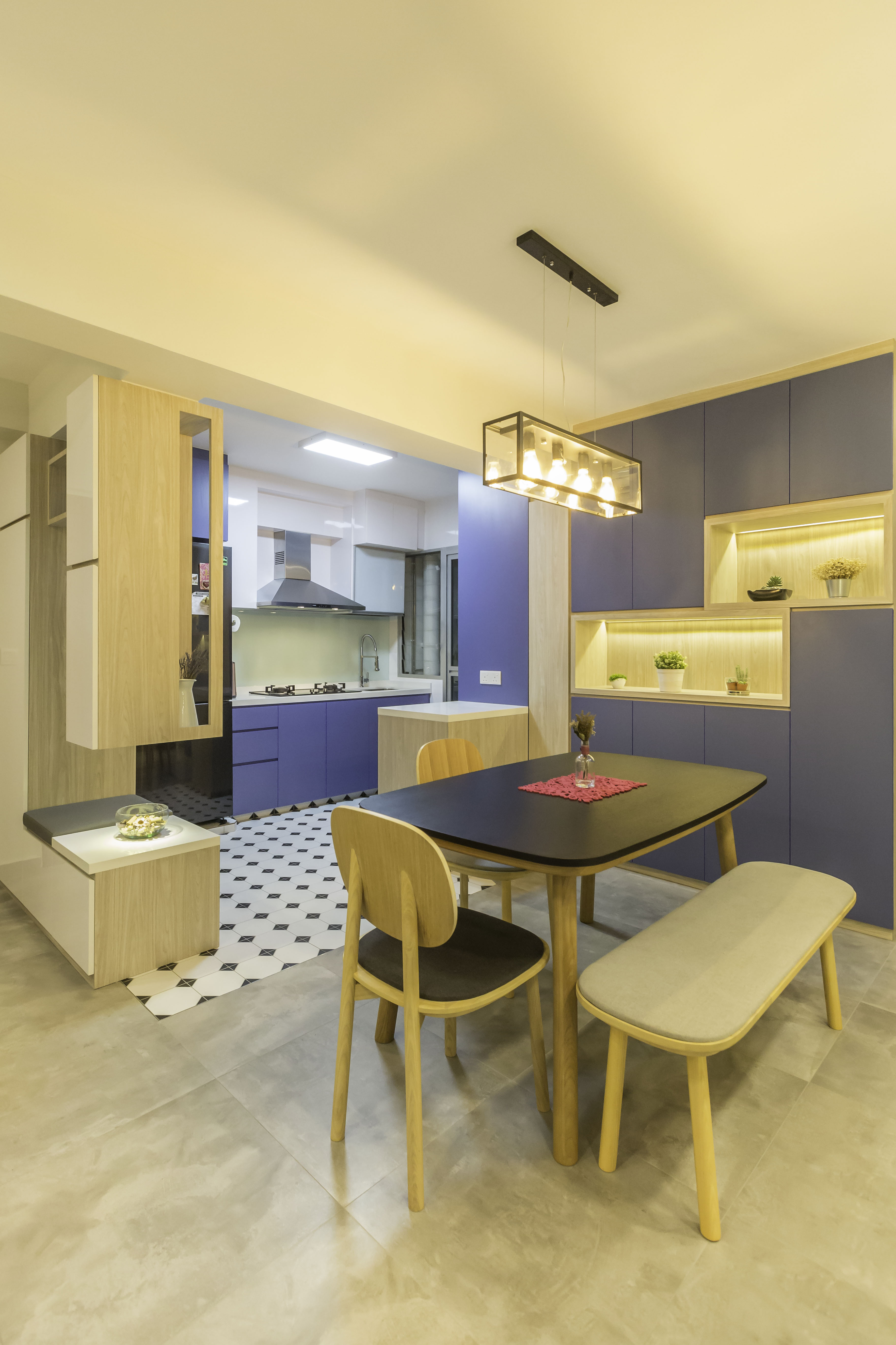 Modern Design - Dining Room - HDB 4 Room - Design by Le Interi
