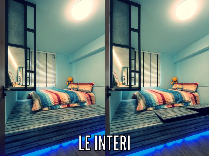 Contemporary, Modern Design - Bedroom - HDB 4 Room - Design by Le Interi