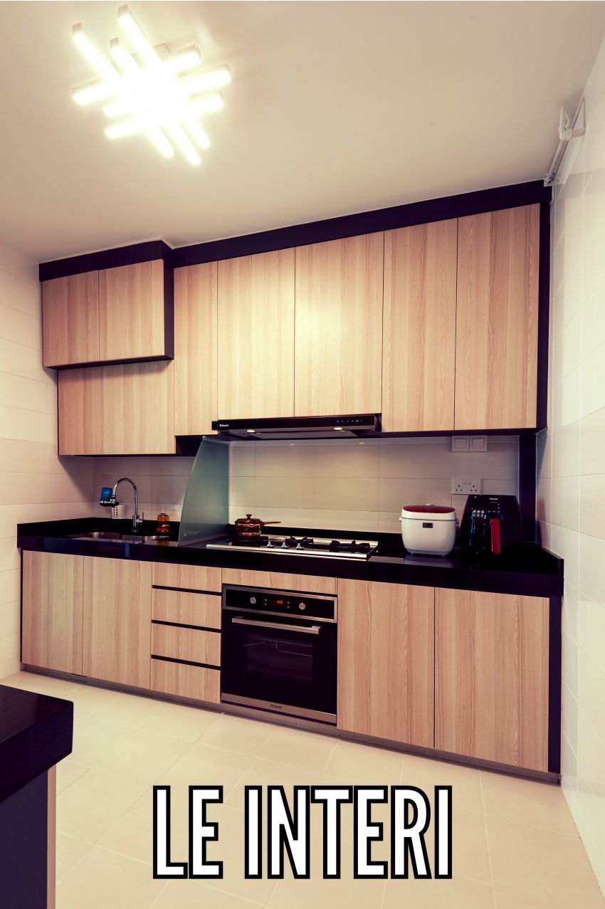 Contemporary, Modern Design - Kitchen - HDB 4 Room - Design by Le Interi