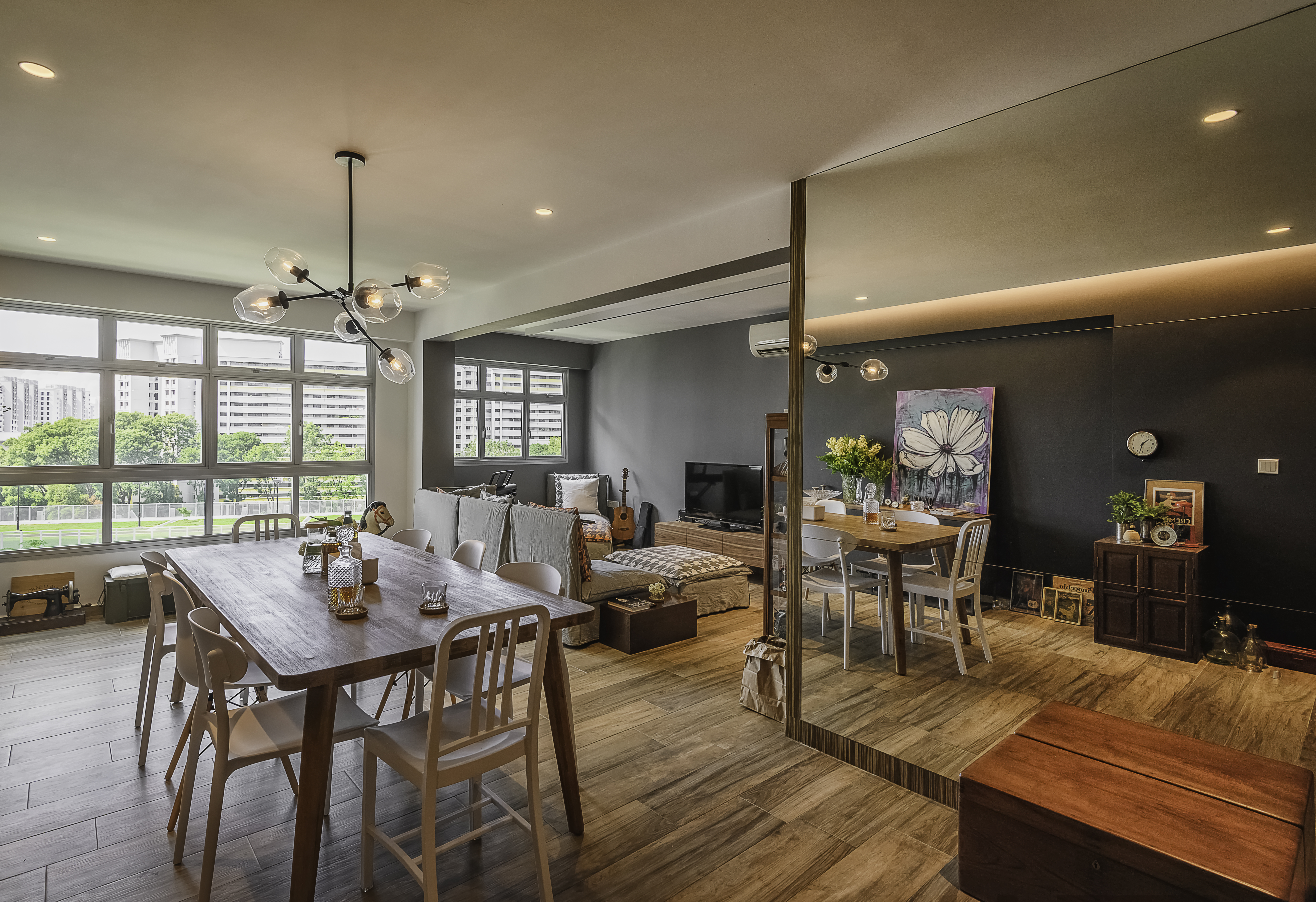 Eclectic, Retro, Rustic Design - Dining Room - HDB 5 Room - Design by Le Interi