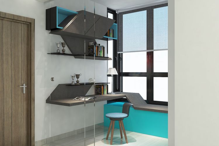 Contemporary, Minimalist Design - Study Room - Condominium - Design by Livinz Synthesis Pte Ltd