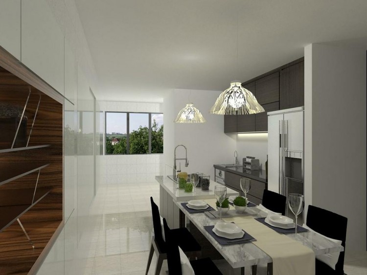 Contemporary, Minimalist, Modern Design - Kitchen - HDB 4 Room - Design by Livinz Synthesis Pte Ltd