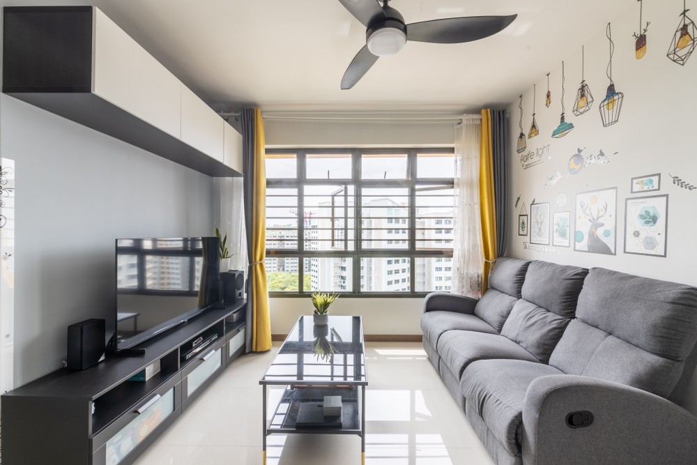 Contemporary Design - Living Room - HDB 4 Room - Design by Livspace