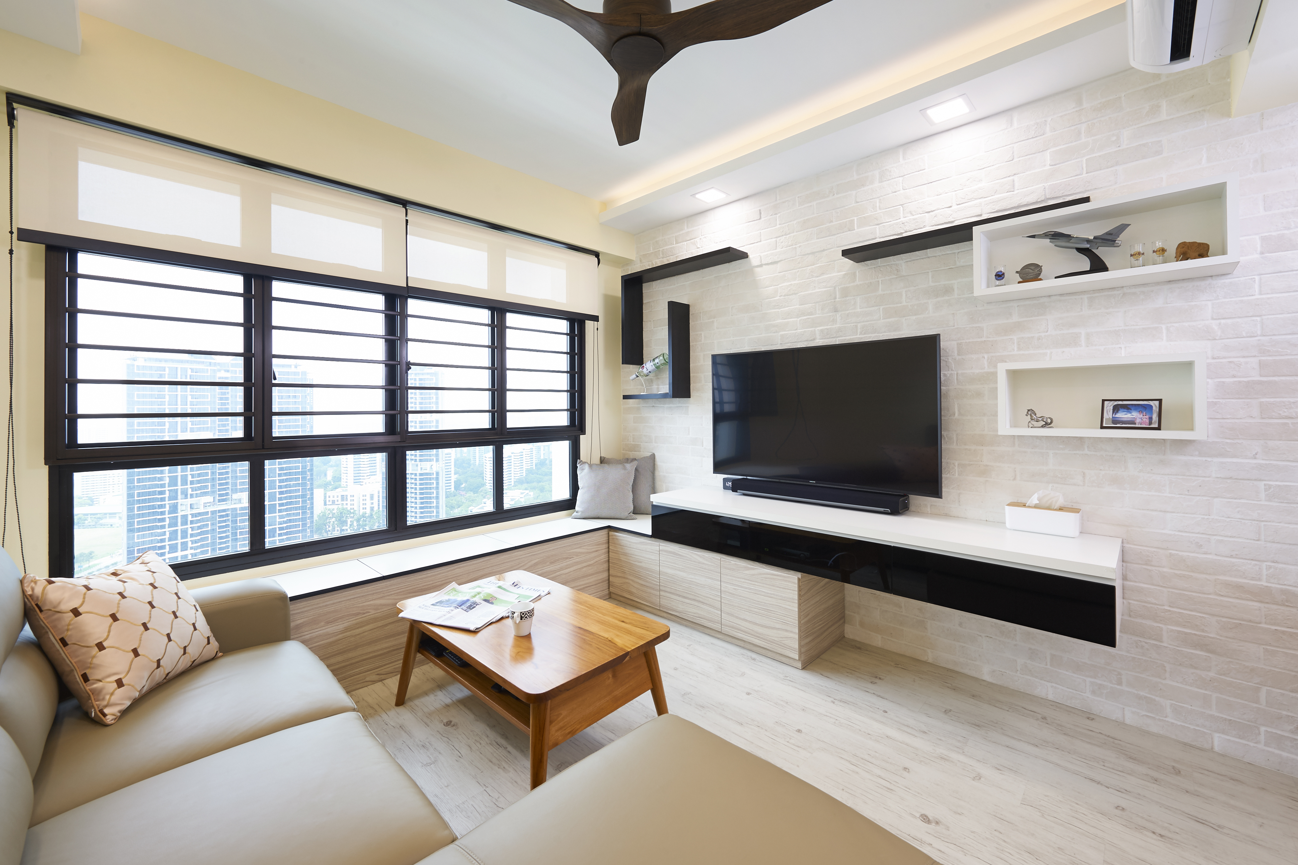 Contemporary, Modern, Scandinavian Design - Living Room - HDB 4 Room - Design by LOME Interior