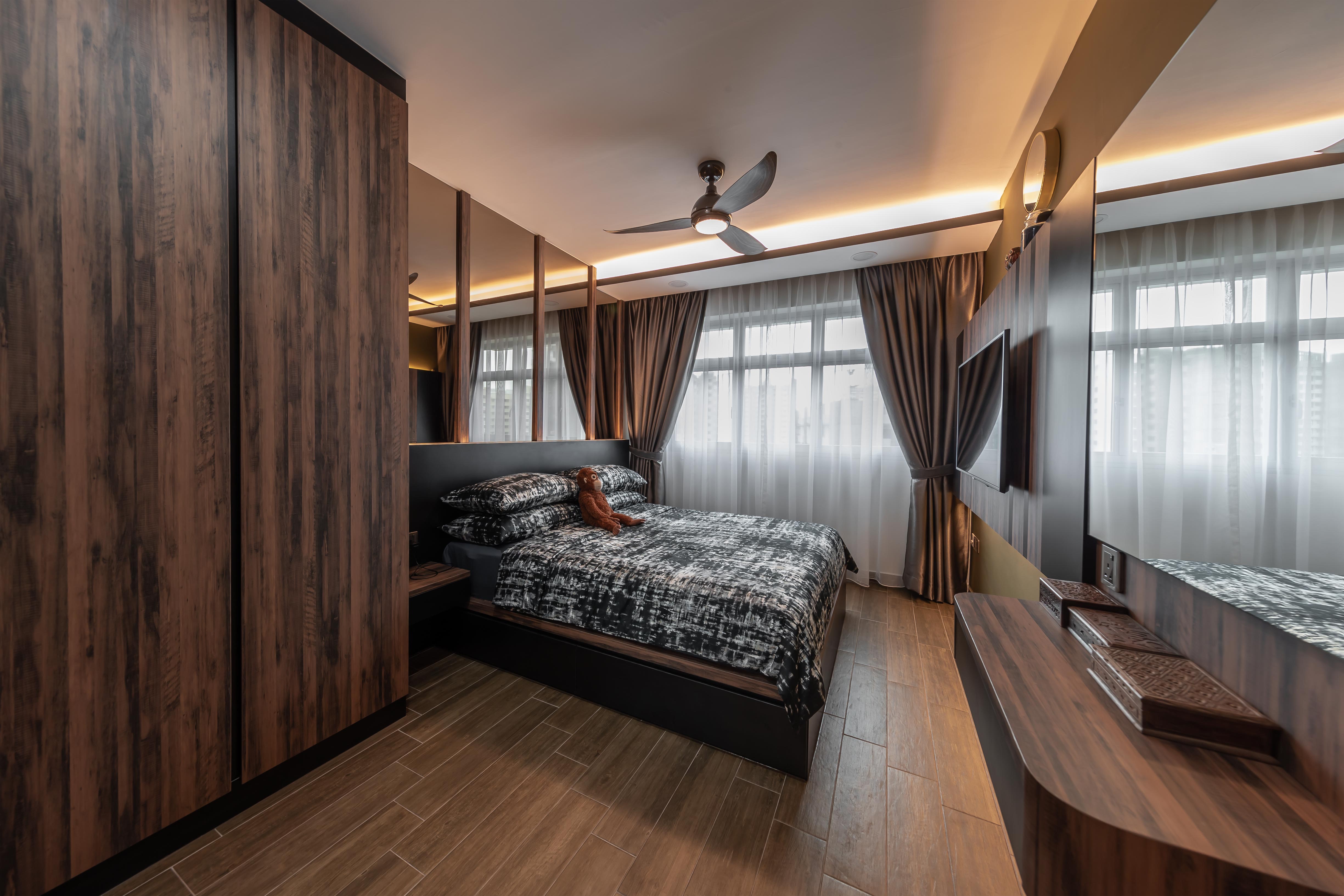 Contemporary, Mediterranean, Resort Design - Bedroom - HDB 4 Room - Design by LOME Interior