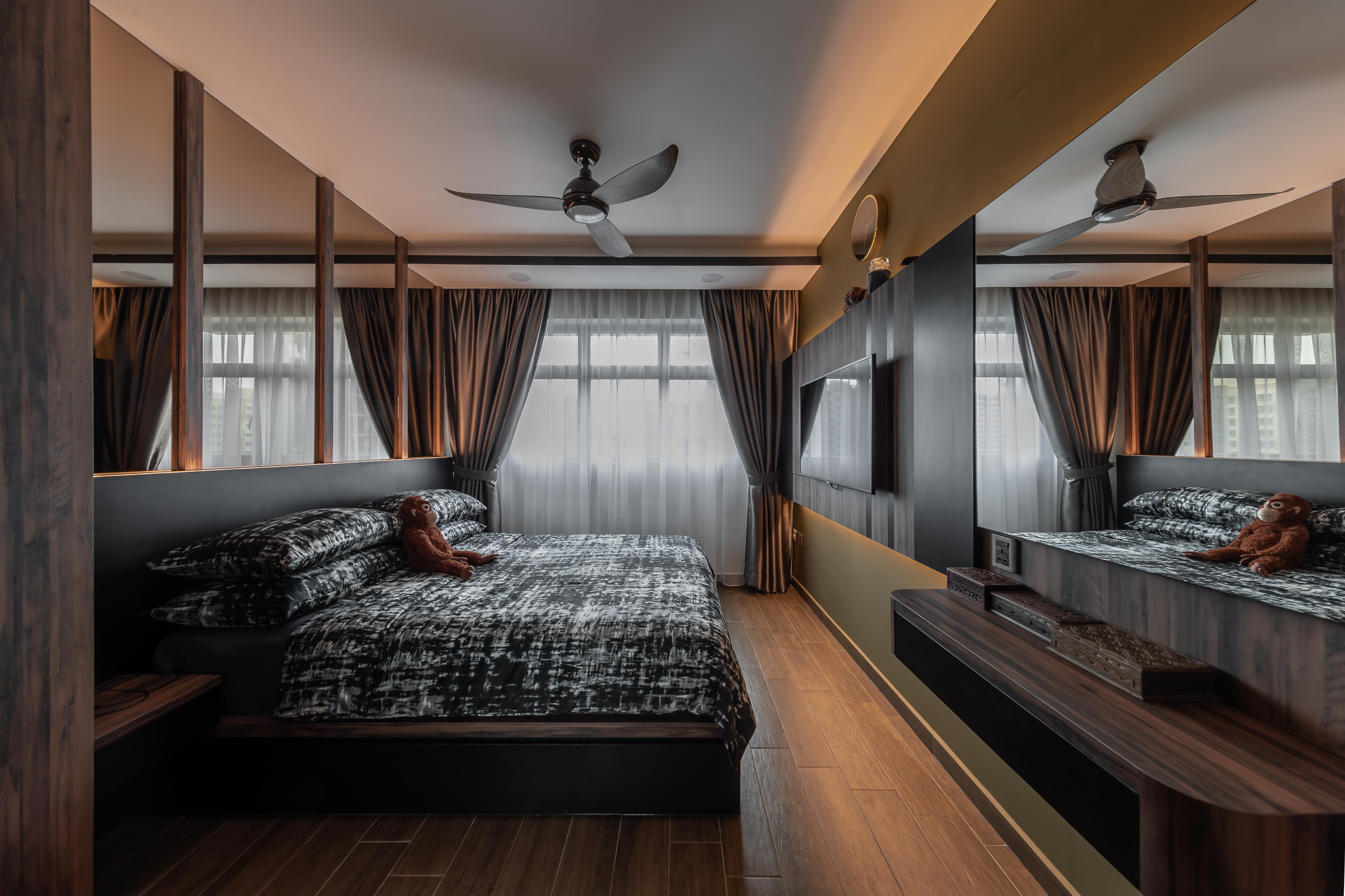 Contemporary, Mediterranean, Resort Design - Bedroom - HDB 4 Room - Design by LOME Interior