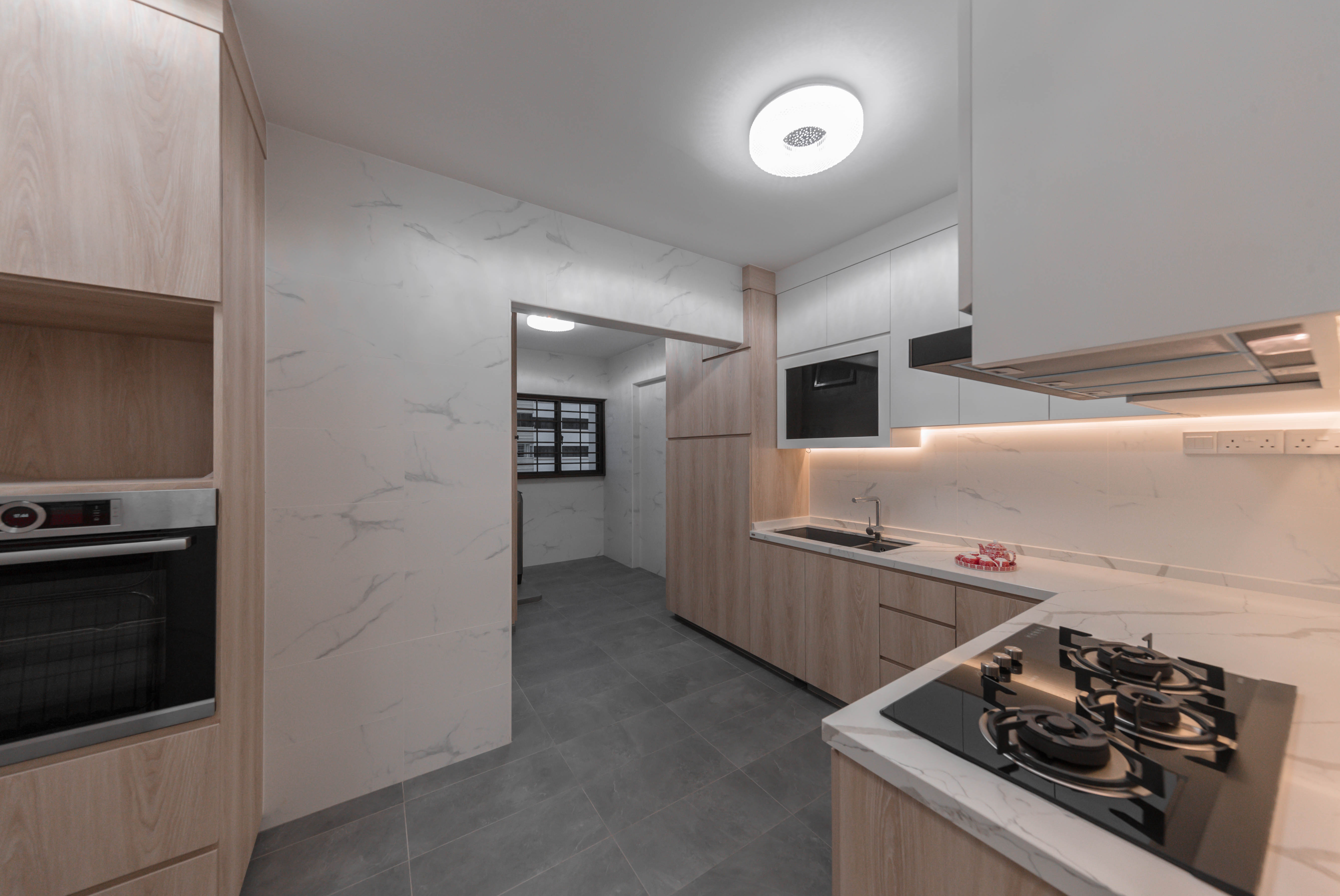 Modern, Oriental Design - Kitchen - HDB 5 Room - Design by LOME Interior