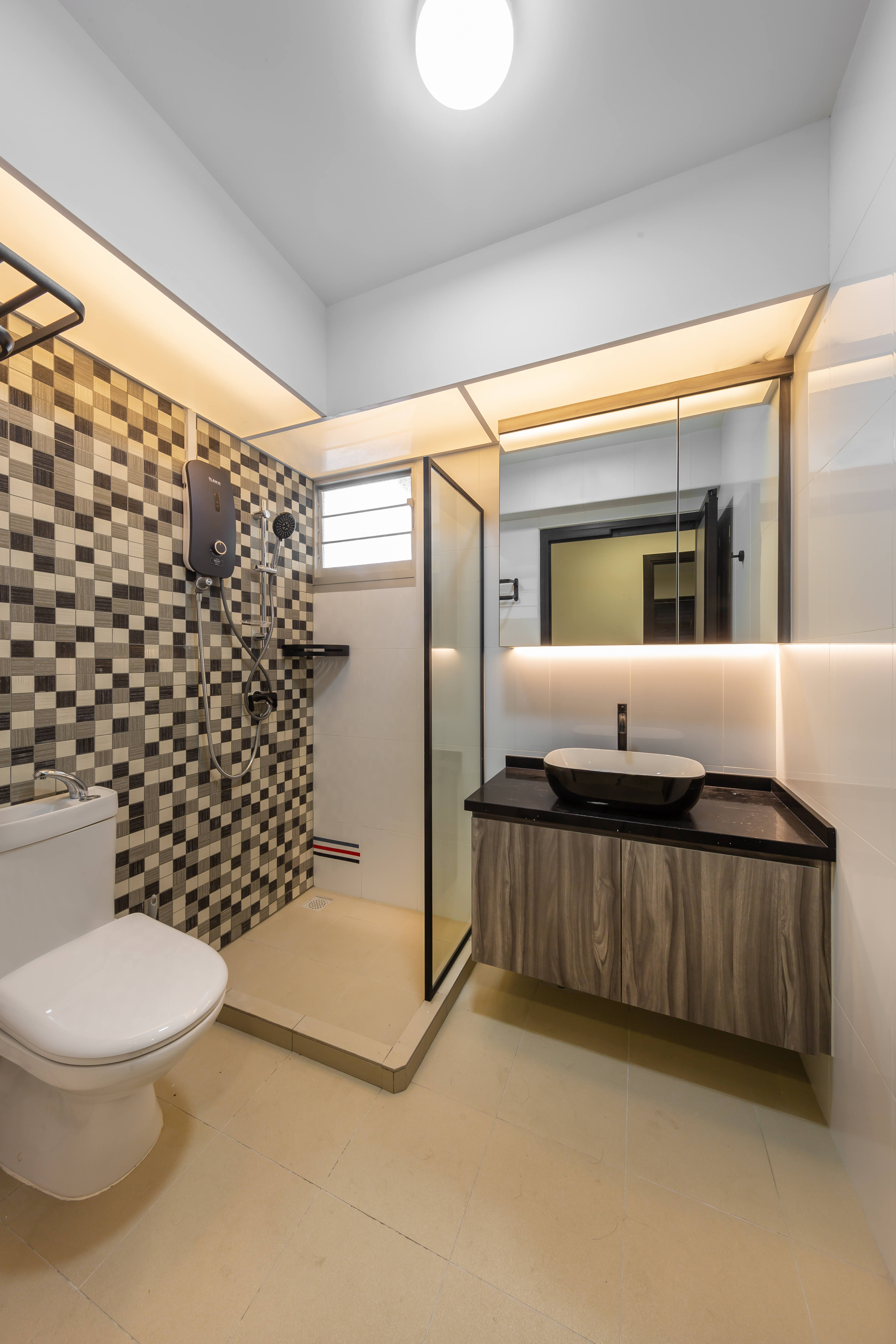 Contemporary, Modern Design - Bathroom - HDB 4 Room - Design by LOME Interior