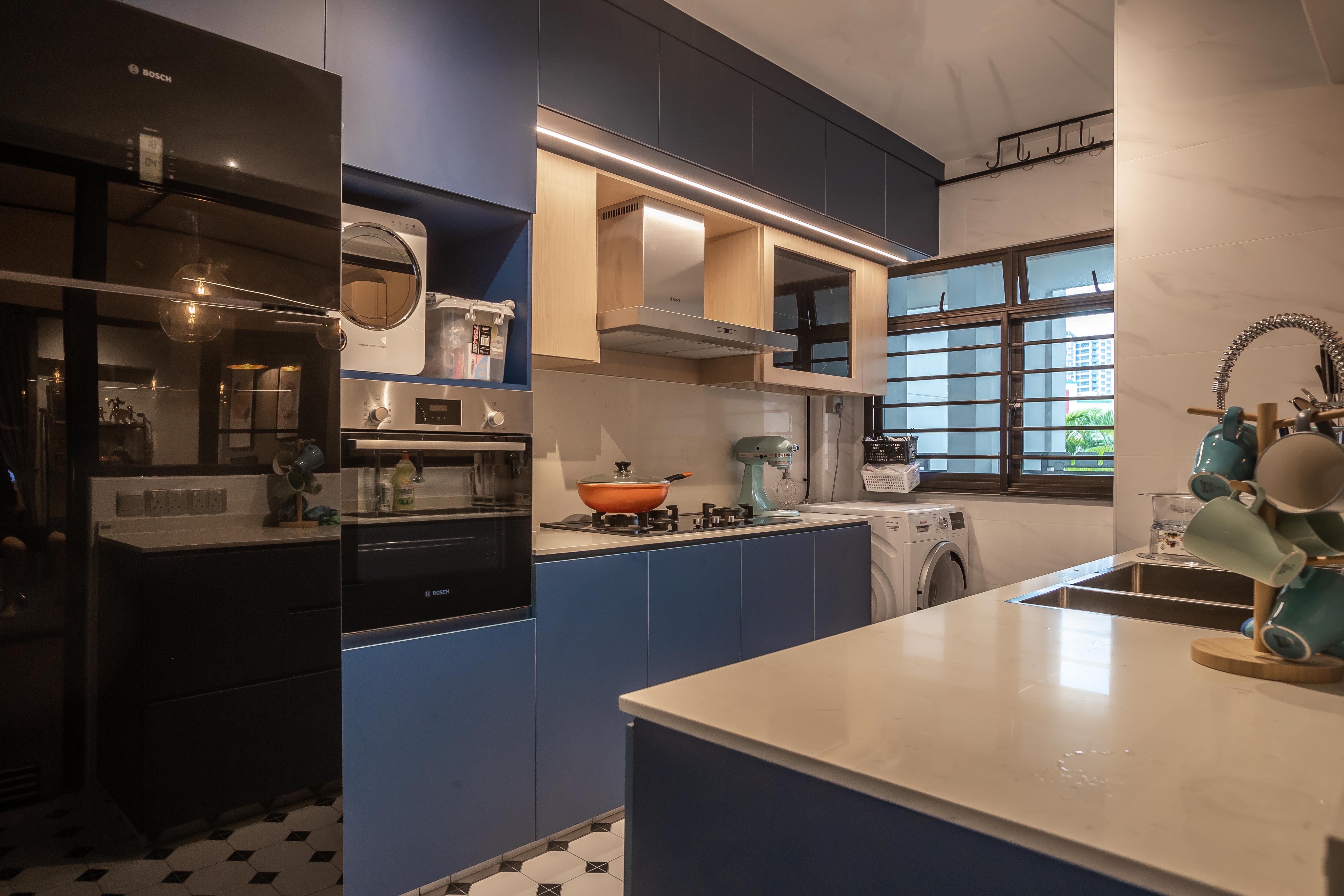 Contemporary, Eclectic, Modern Design - Kitchen - HDB 4 Room - Design by LOME Interior