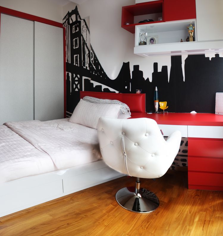 Contemporary, Retro Design - Bedroom - Condominium - Design by LOME Interior