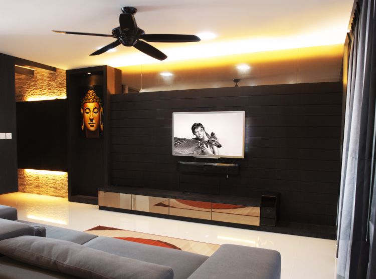 Resort, Rustic, Tropical Design - Living Room - Condominium - Design by LOME Interior