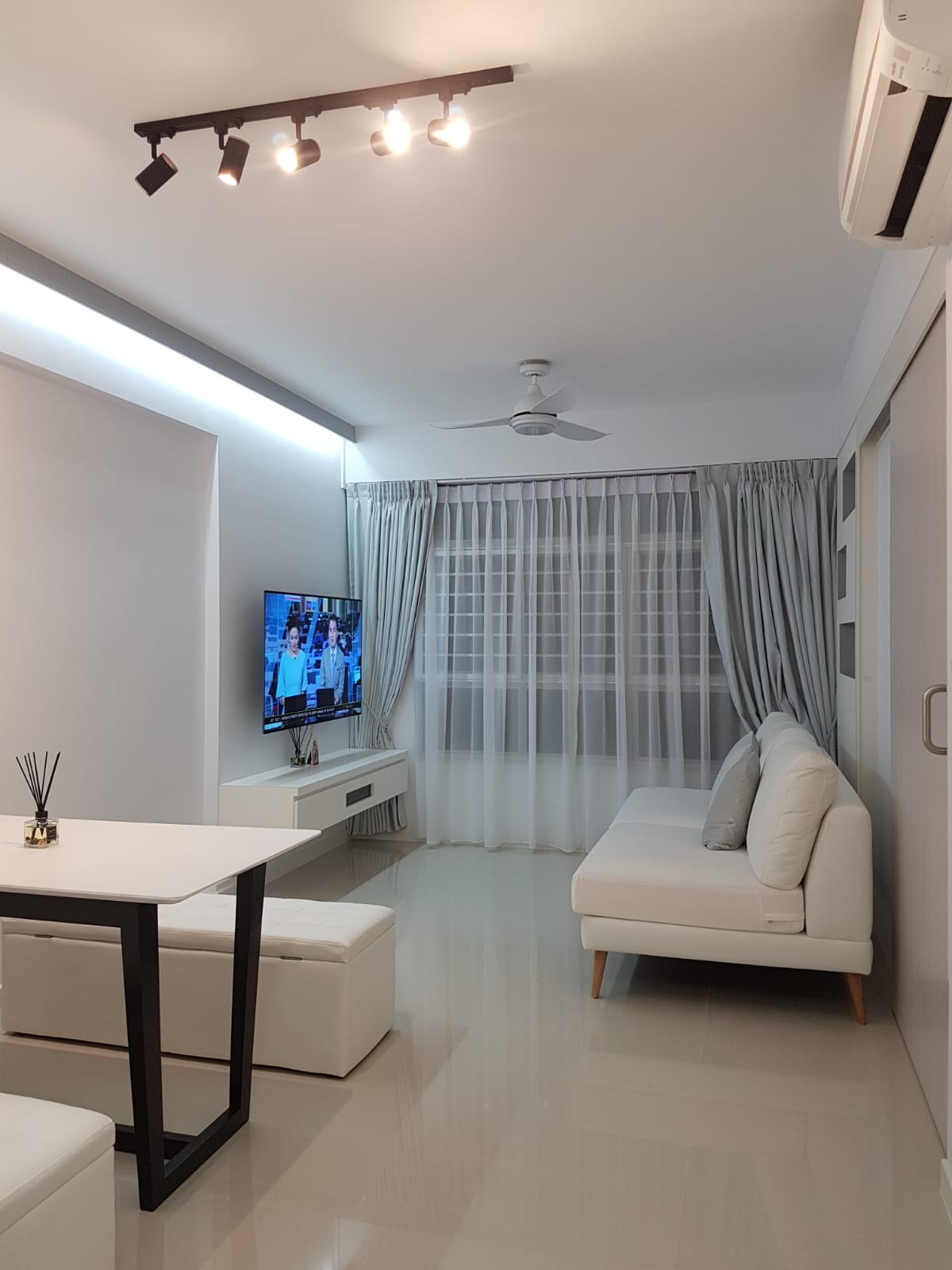 Contemporary, Minimalist Design - Living Room - HDB Studio Apartment - Design by LOME Interior