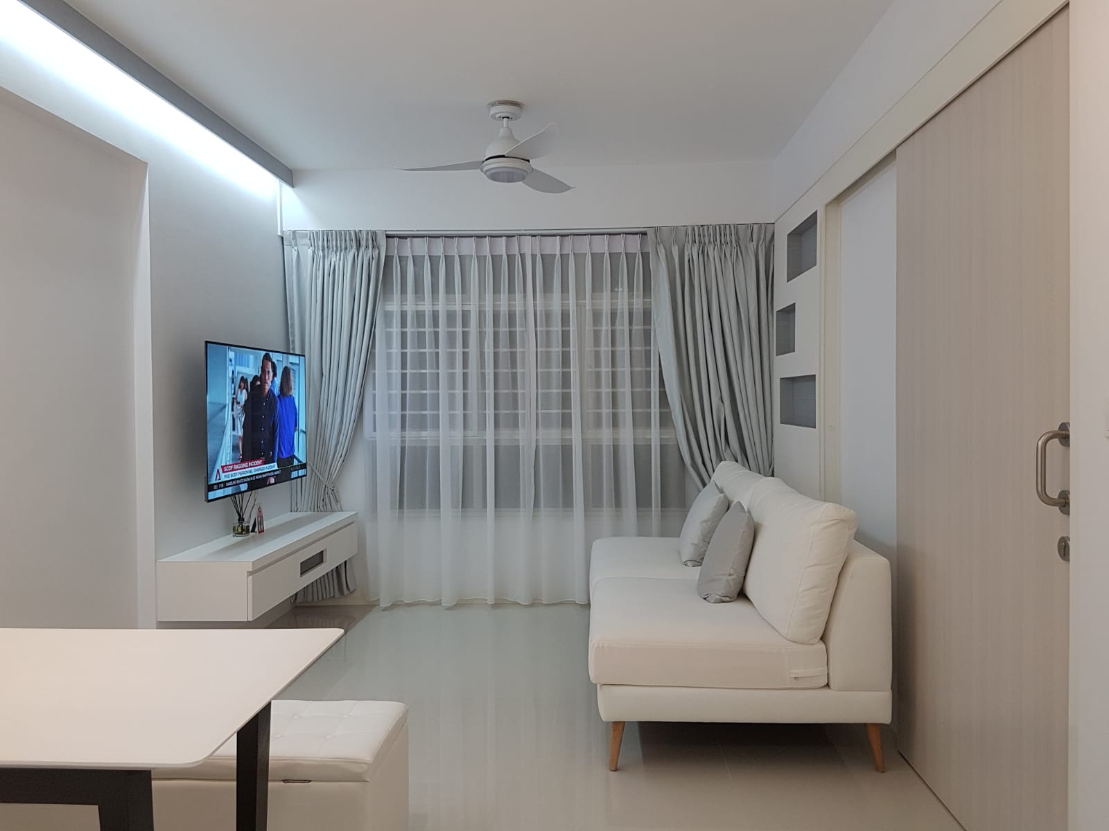 Contemporary, Minimalist Design - Living Room - HDB Studio Apartment - Design by LOME Interior