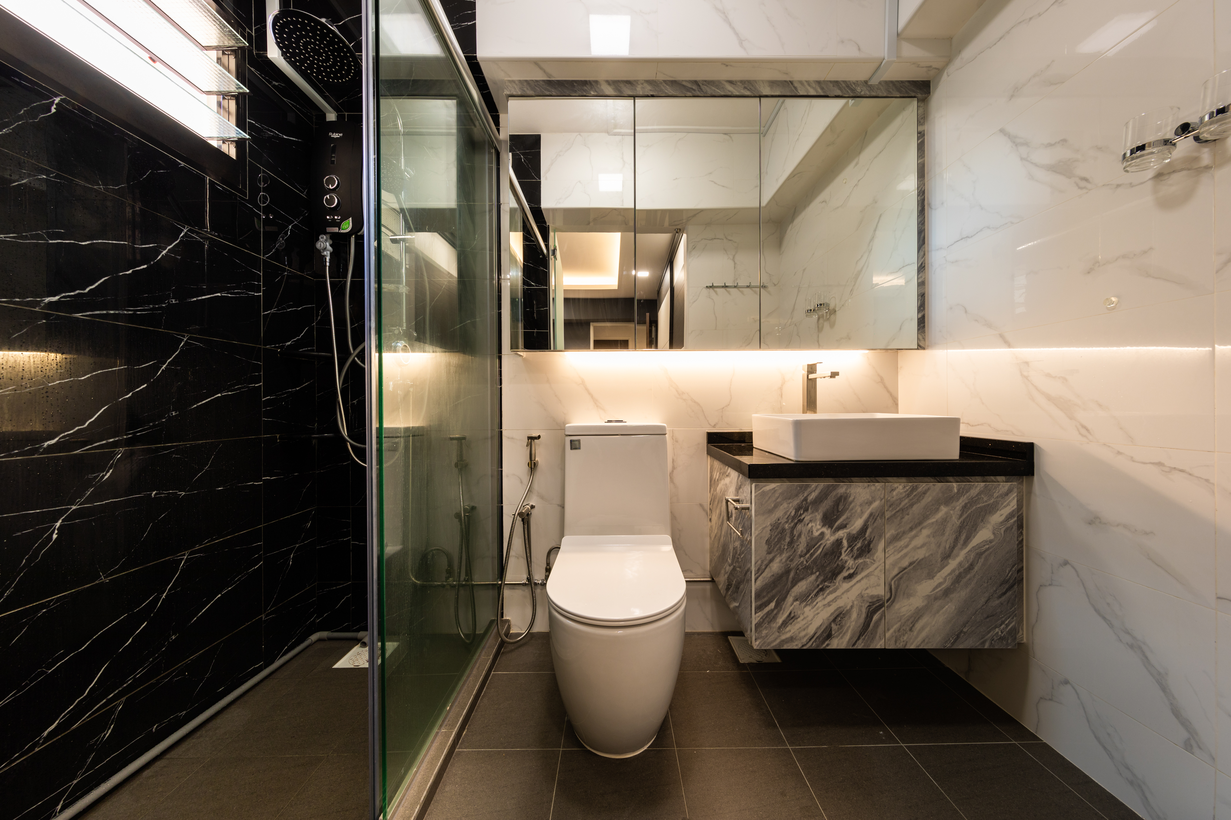 Contemporary, Modern Design - Bathroom - HDB 5 Room - Design by LOME Interior