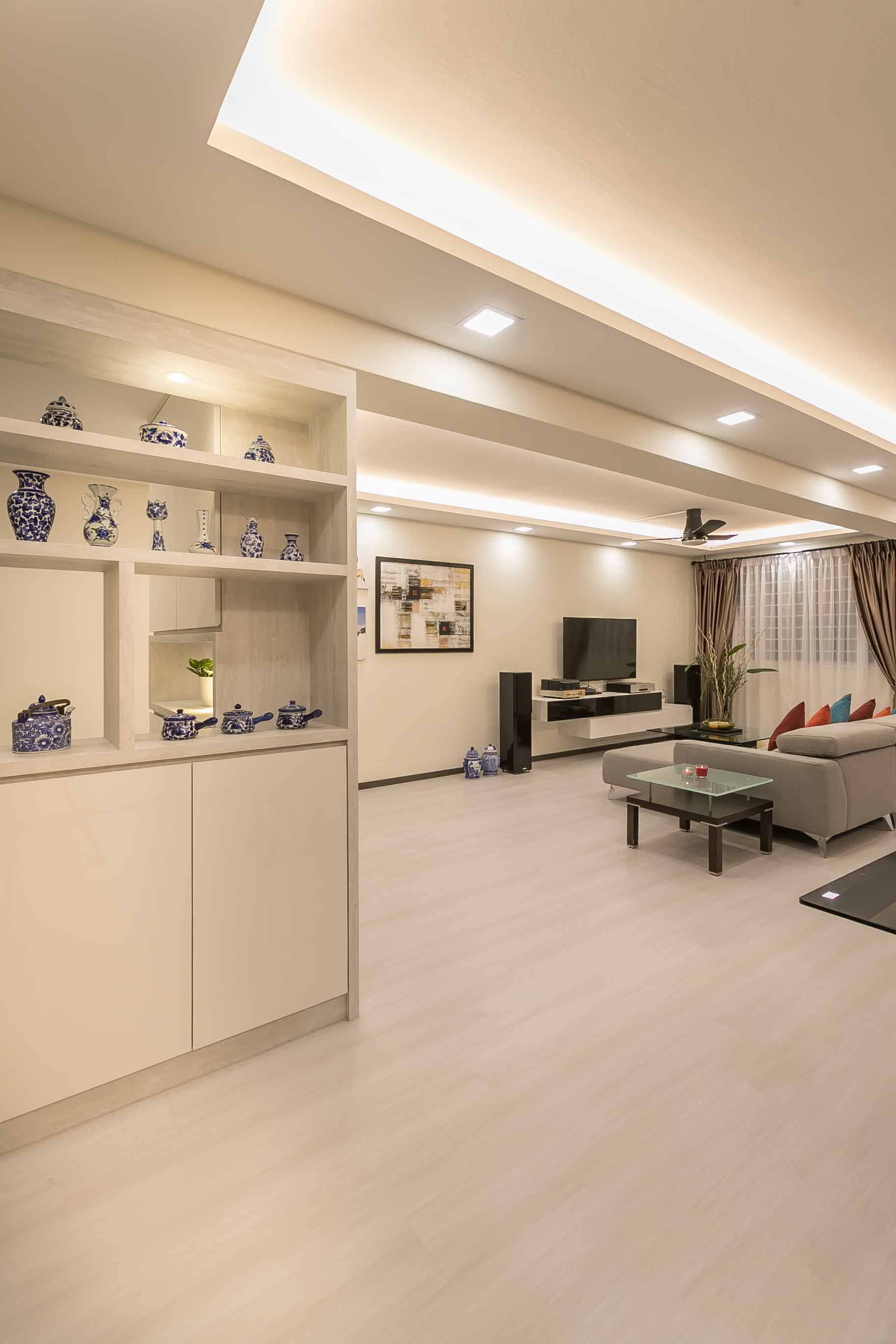 Contemporary, Modern Design - Living Room - HDB 5 Room - Design by LOME Interior